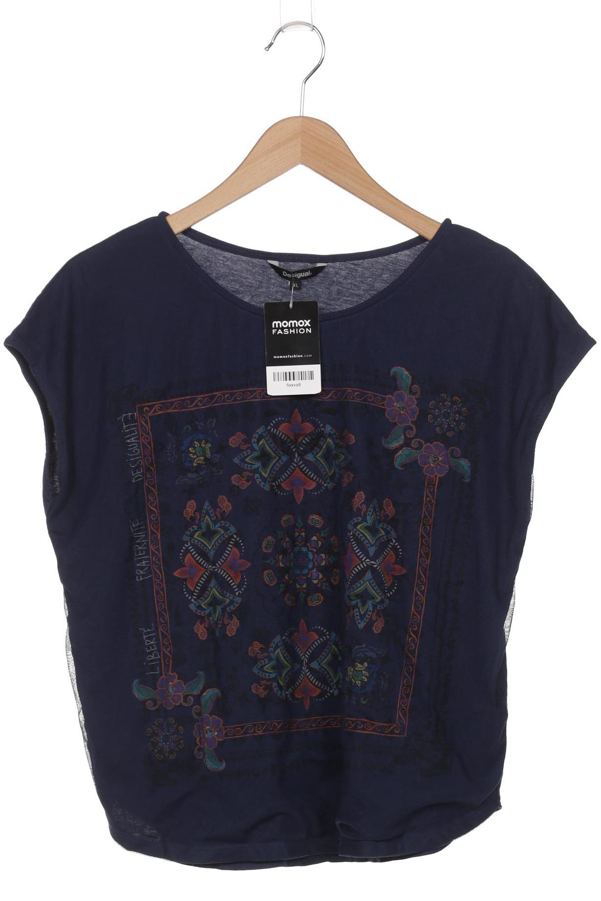 

Desigual Damen T-Shirt, marineblau, Gr. 44