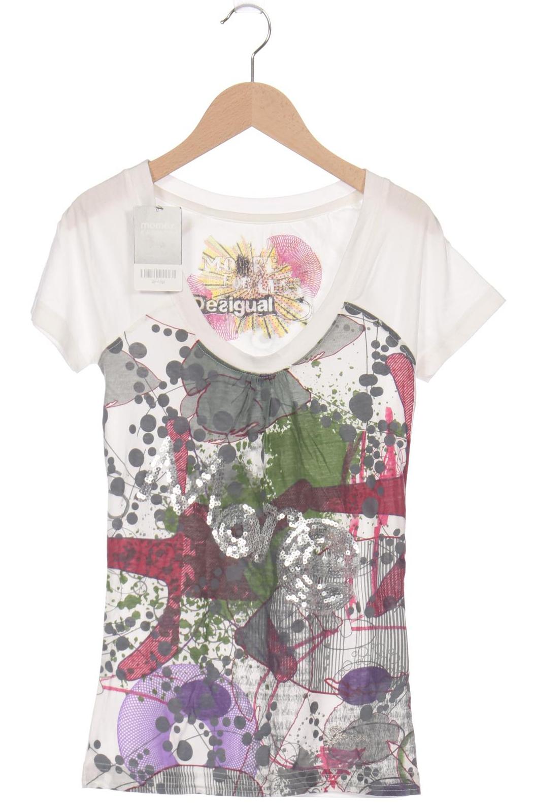 

Desigual Damen T-Shirt, weiß, Gr. 34