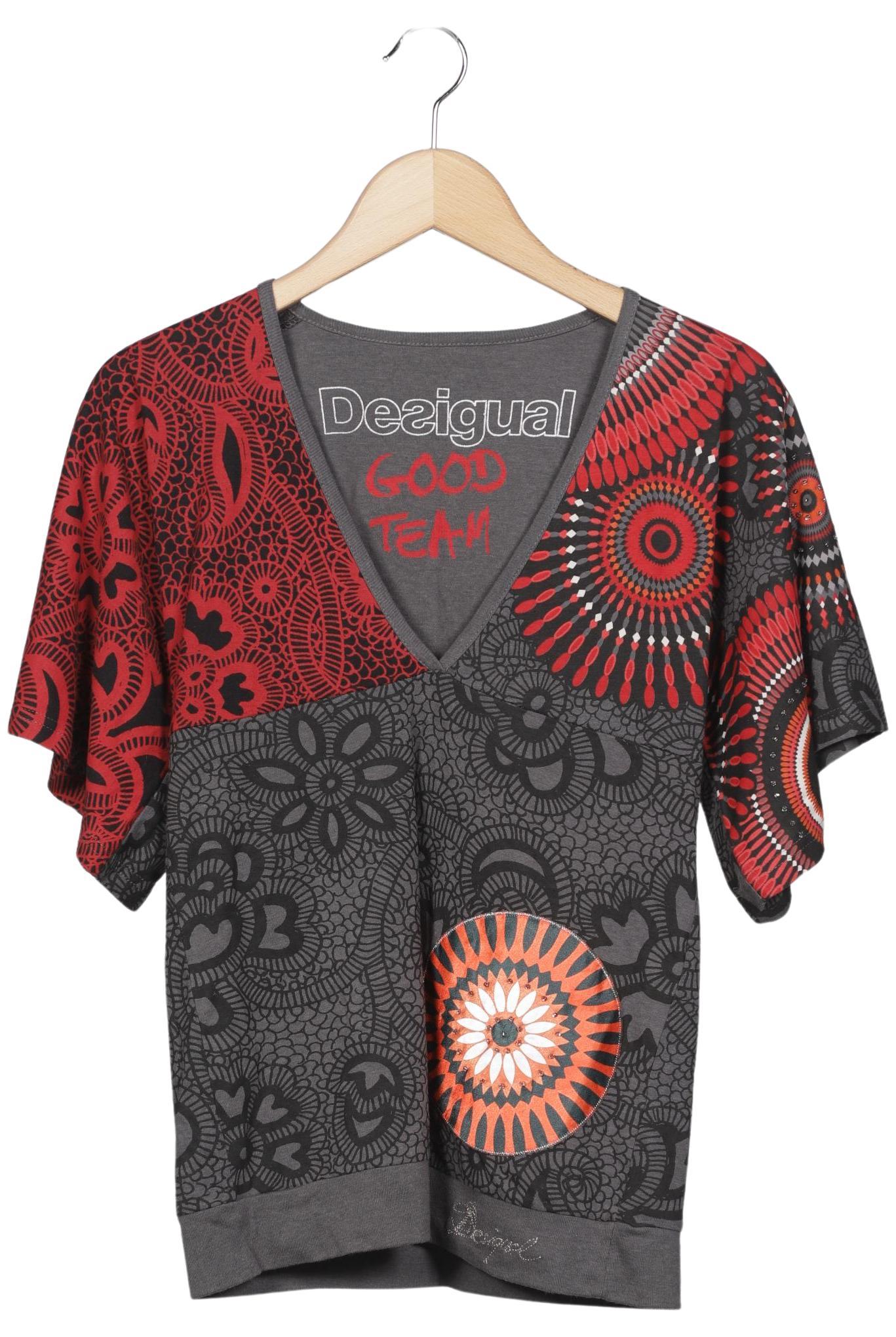 

Desigual Damen T-Shirt, grau, Gr. 38