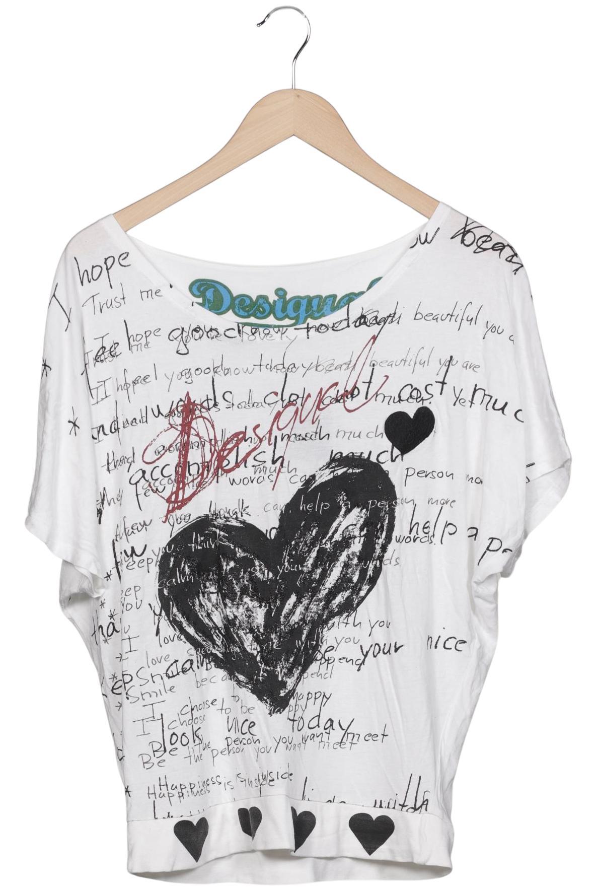 

Desigual Damen T-Shirt, weiß, Gr. 38