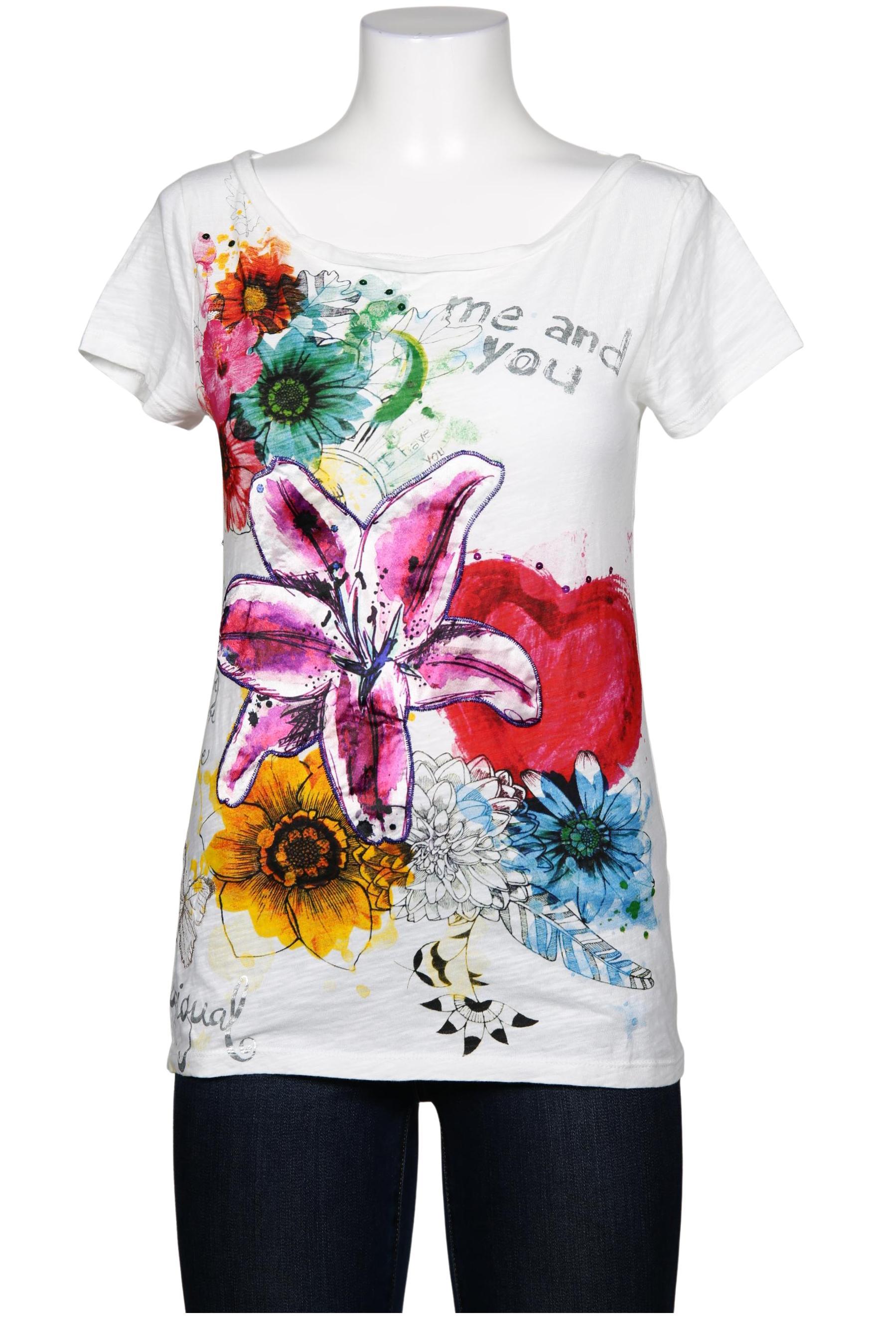 

Desigual Damen T-Shirt, weiß, Gr. 38