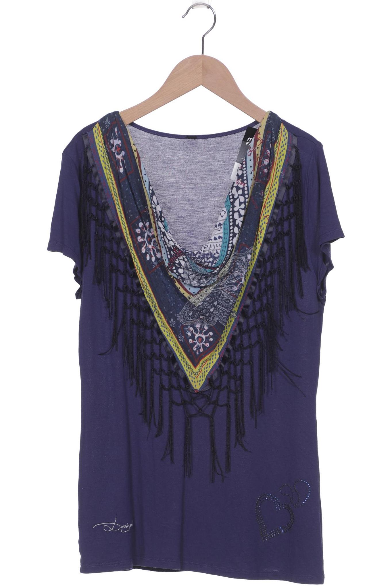 

Desigual Damen T-Shirt, marineblau, Gr. 36