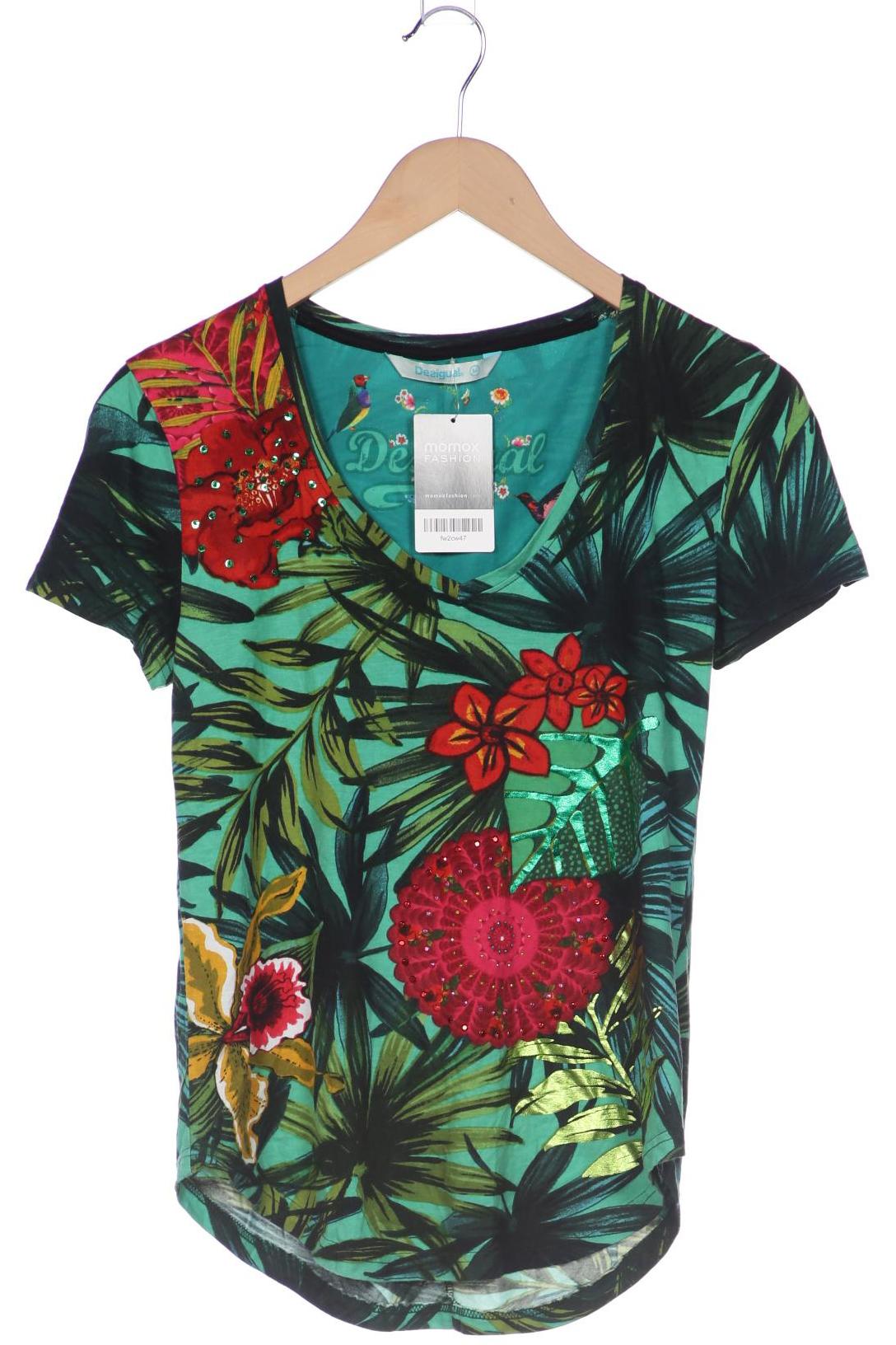 

Desigual Damen T-Shirt, grün, Gr. 38