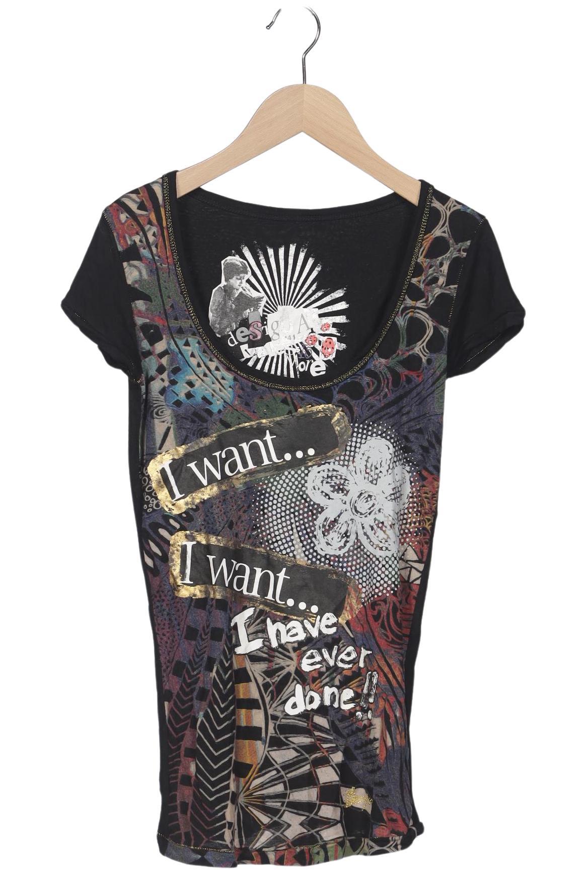 

Desigual Damen T-Shirt, schwarz, Gr. 36