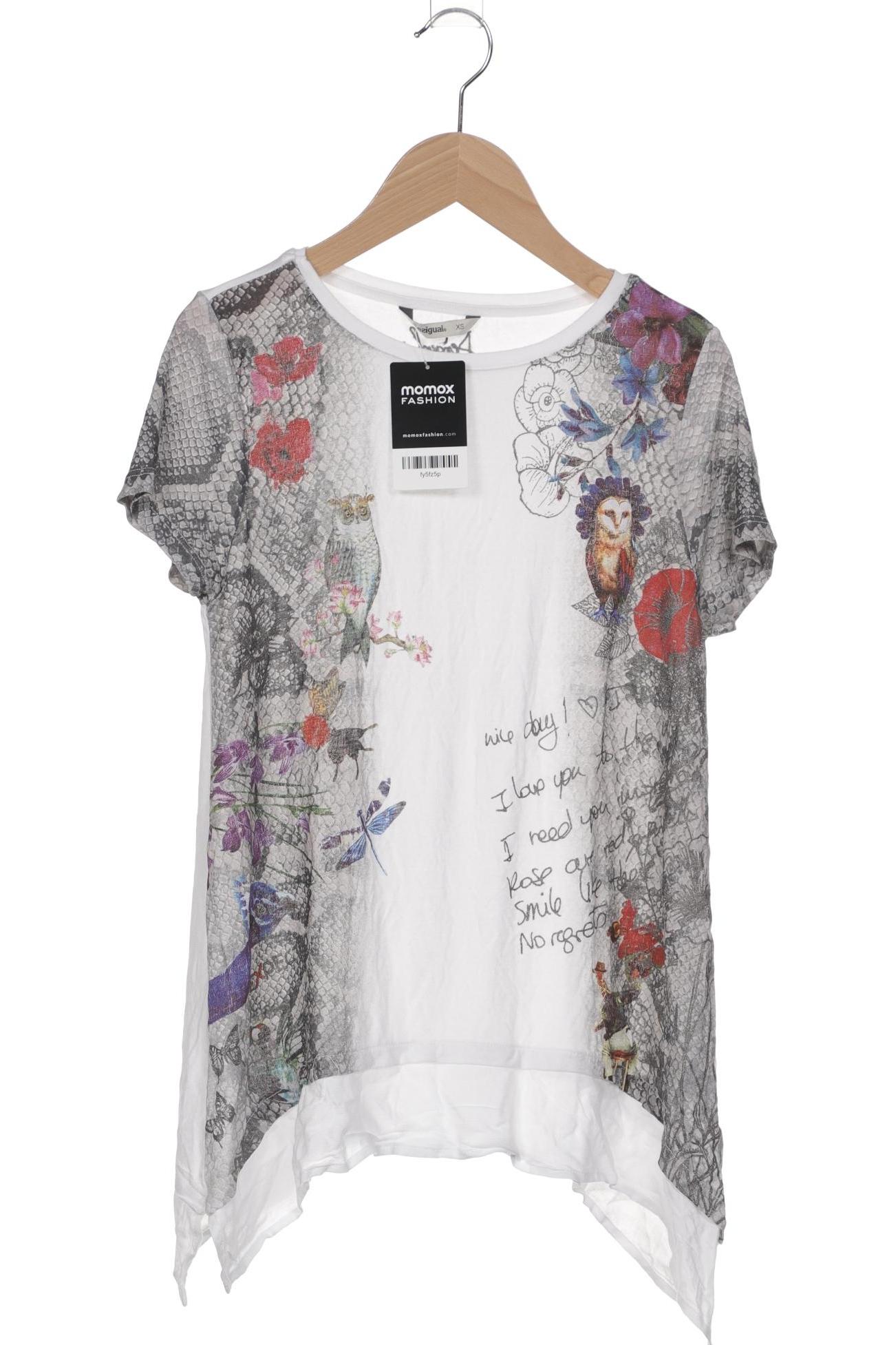 

Desigual Damen T-Shirt, weiß, Gr. 34