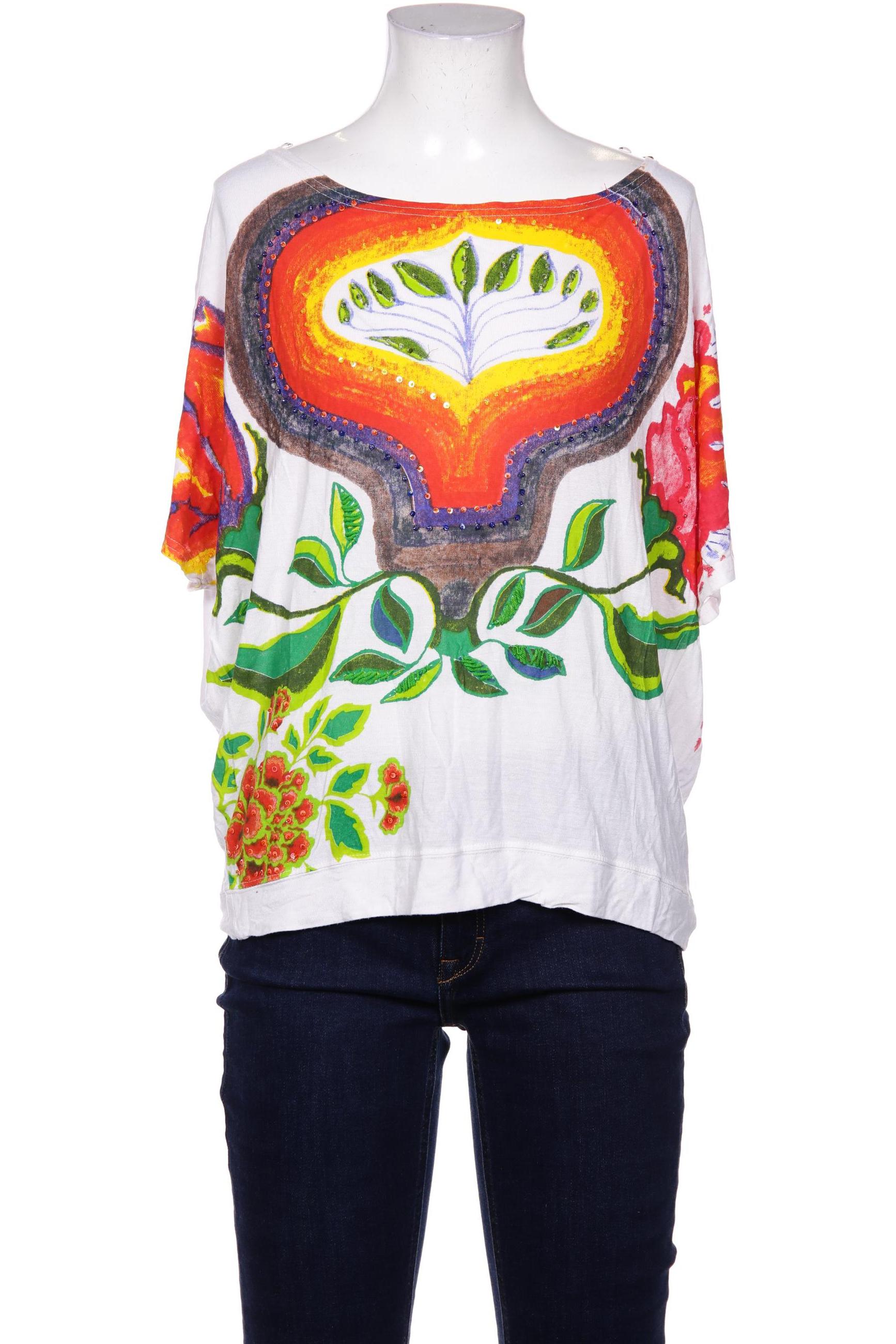 

Desigual Damen T-Shirt, cremeweiß, Gr. 38