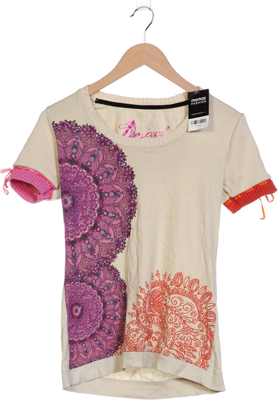 

Desigual Damen T-Shirt, cremeweiß, Gr. 42