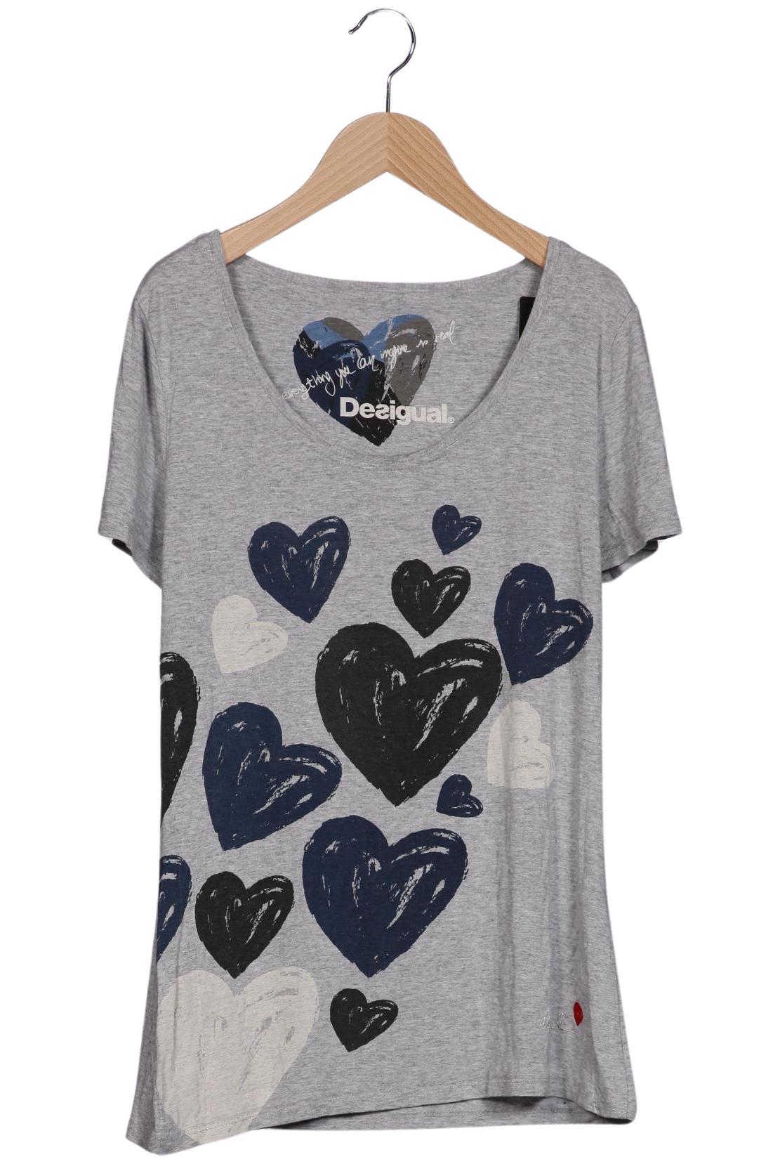 

Desigual Damen T-Shirt, grau, Gr. 36