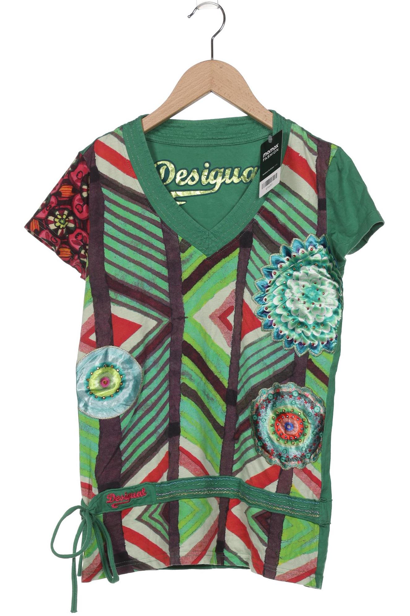 

Desigual Damen T-Shirt, grün, Gr. 38