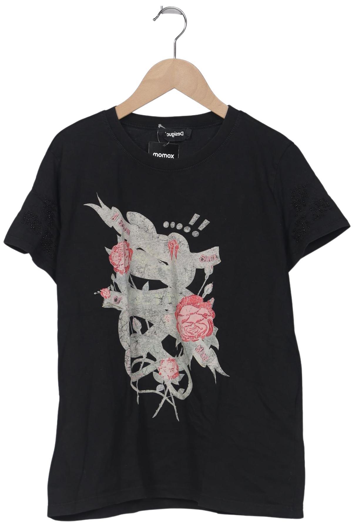 

Desigual Damen T-Shirt, schwarz, Gr. 44