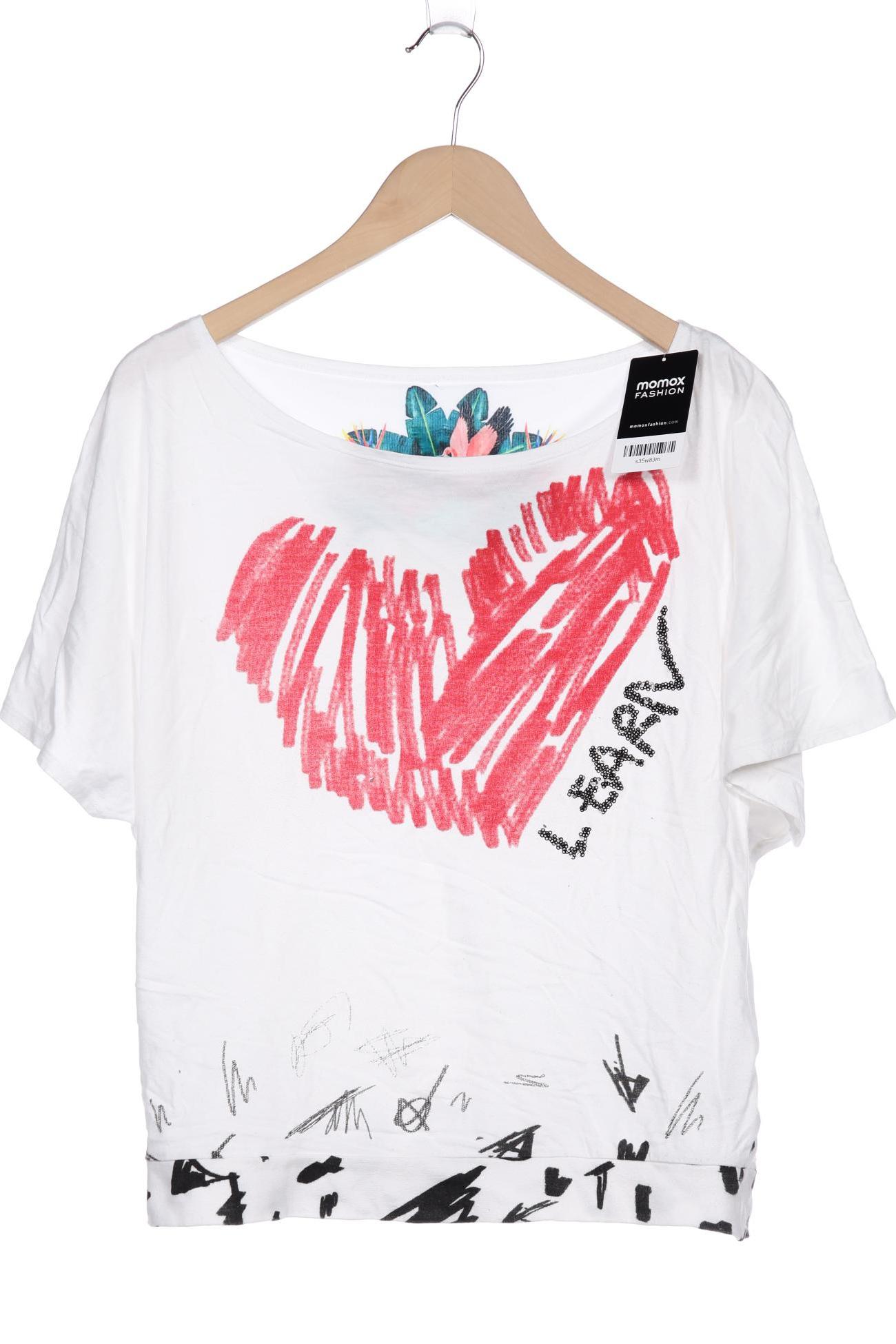 

Desigual Damen T-Shirt, weiß, Gr. 38