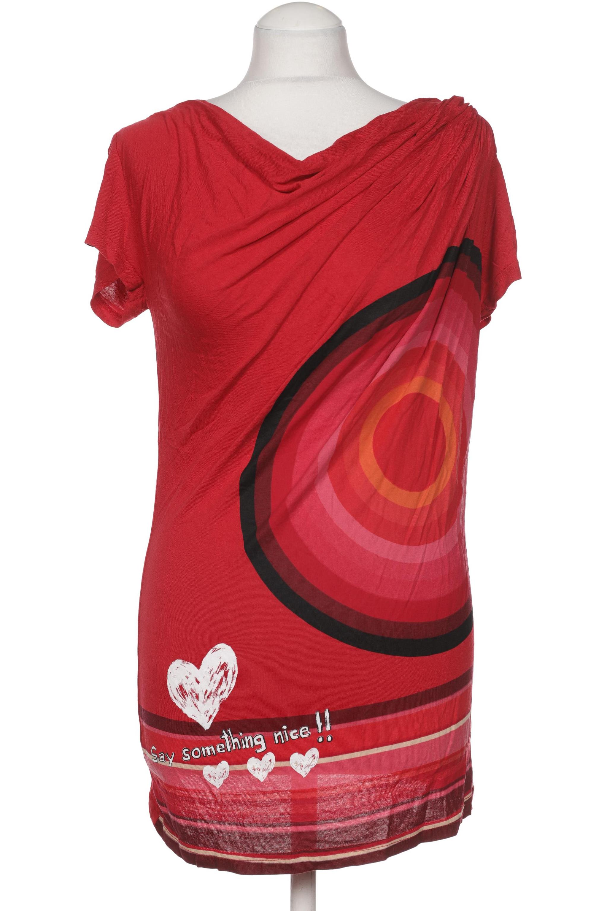 

Desigual Damen T-Shirt, rot, Gr. 38