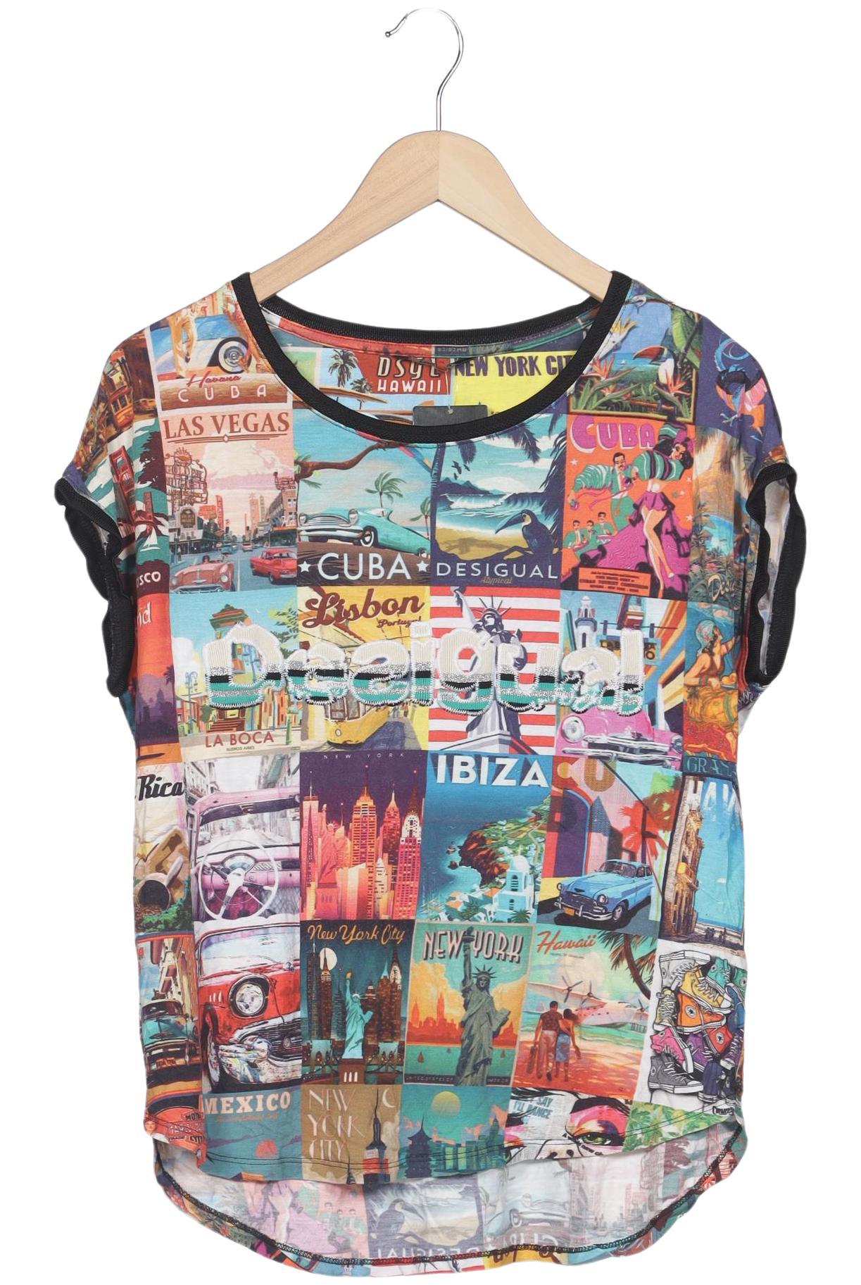 

Desigual Damen T-Shirt, mehrfarbig, Gr. 42