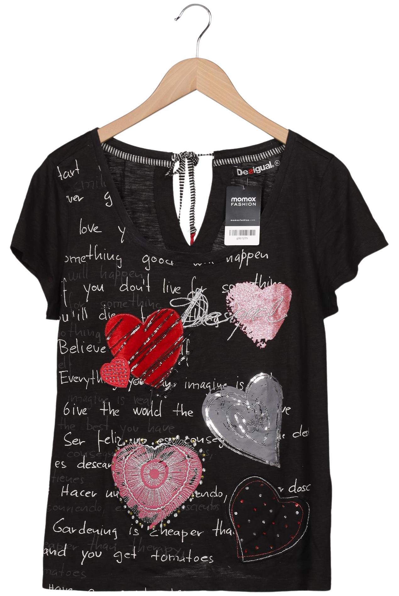 

Desigual Damen T-Shirt, schwarz, Gr. 44