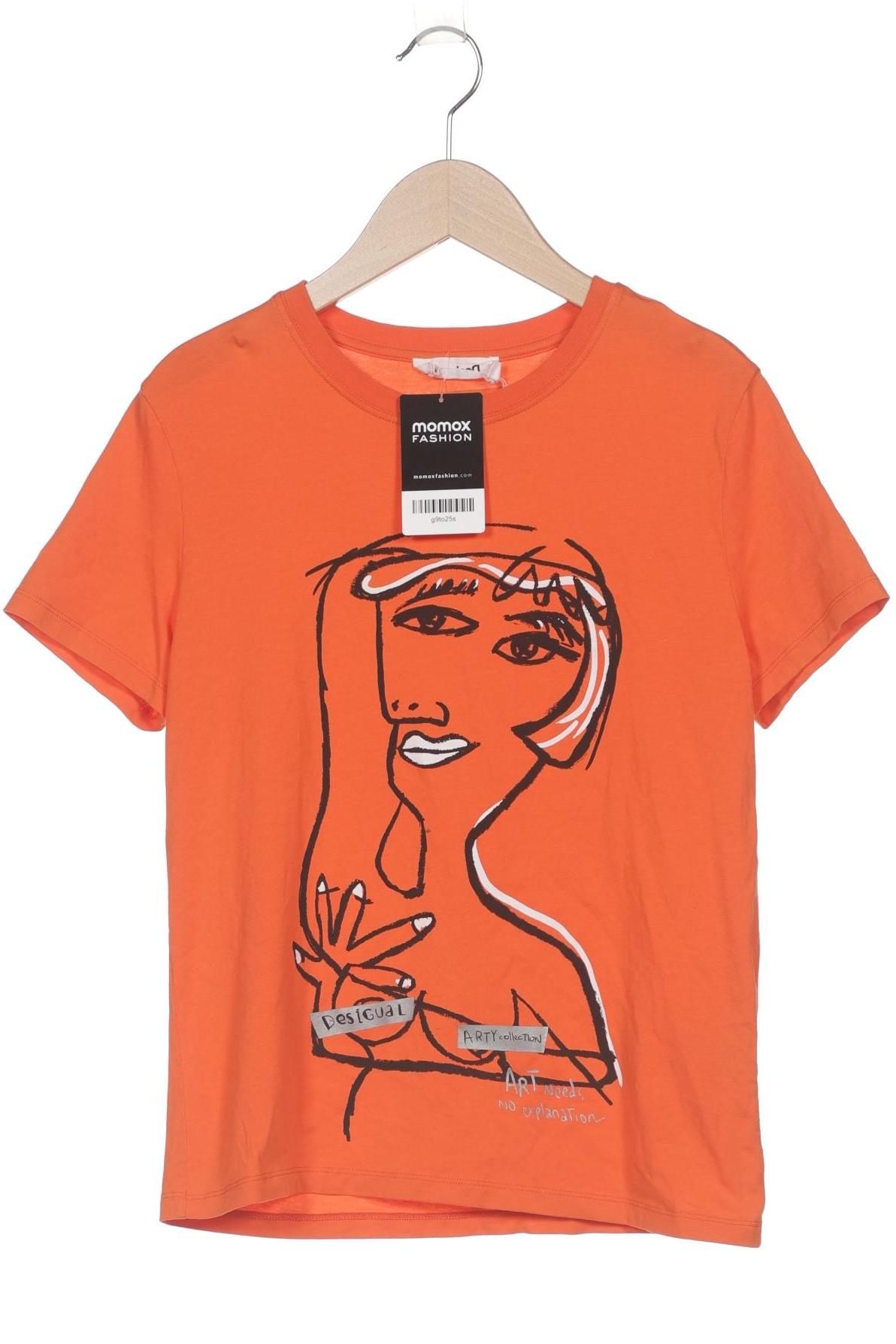 

Desigual Damen T-Shirt, orange, Gr. 38