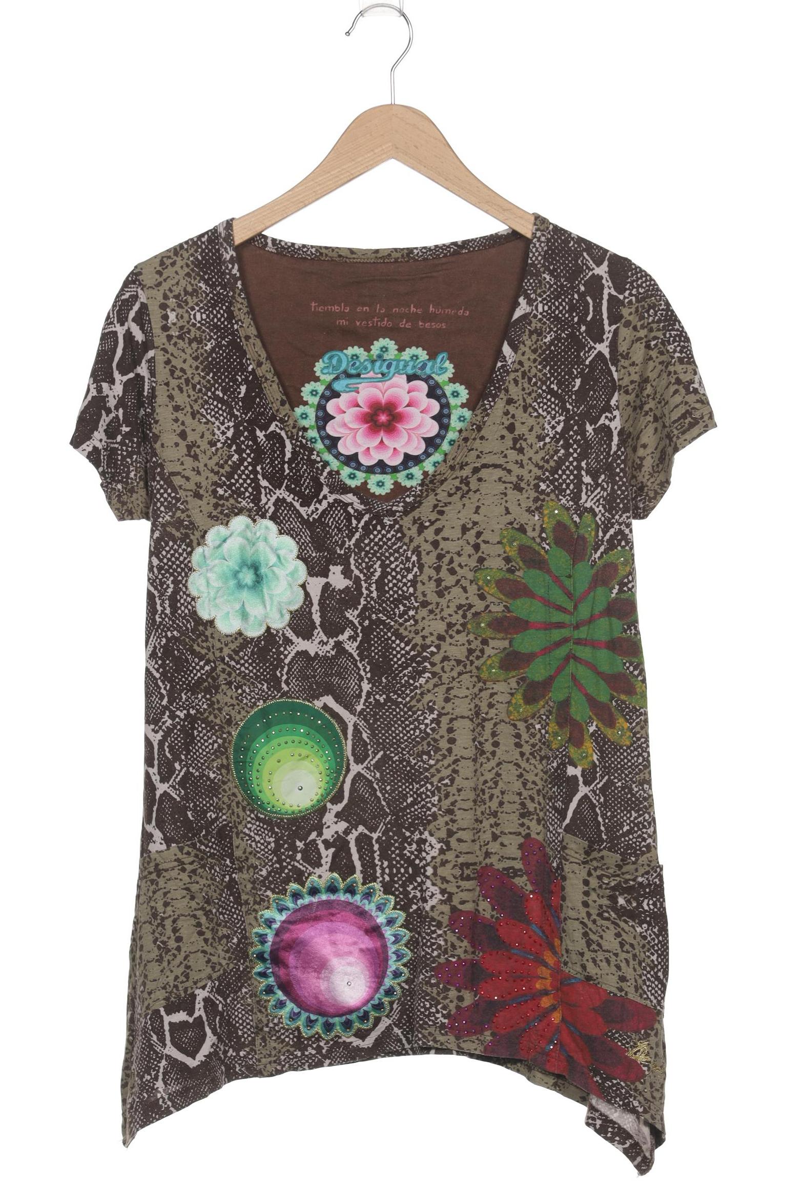 

Desigual Damen T-Shirt, mehrfarbig, Gr. 42