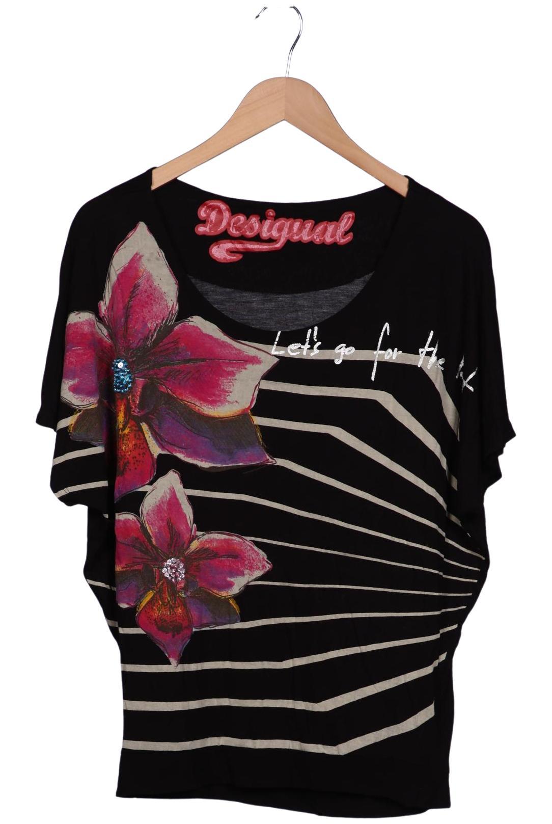 

Desigual Damen T-Shirt, schwarz, Gr. 38