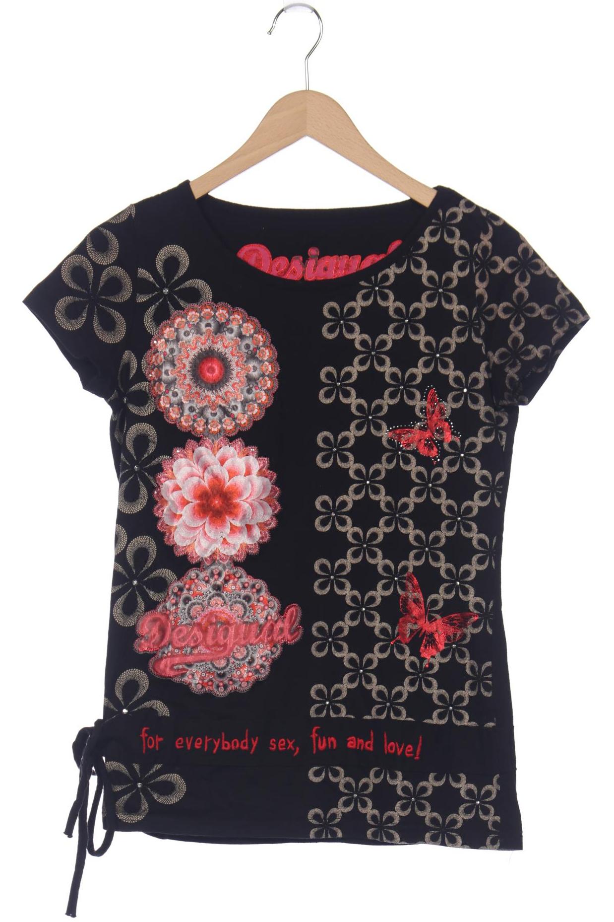 

Desigual Damen T-Shirt, schwarz