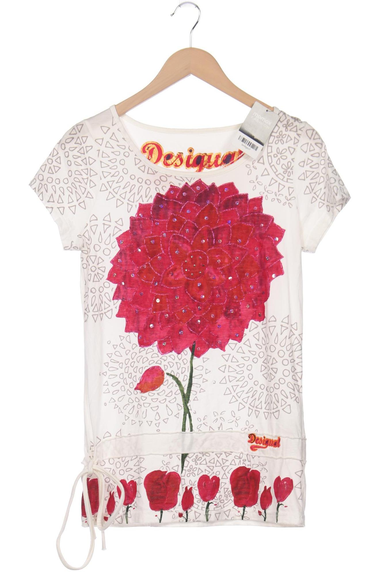 

Desigual Damen T-Shirt, cremeweiß, Gr. 42