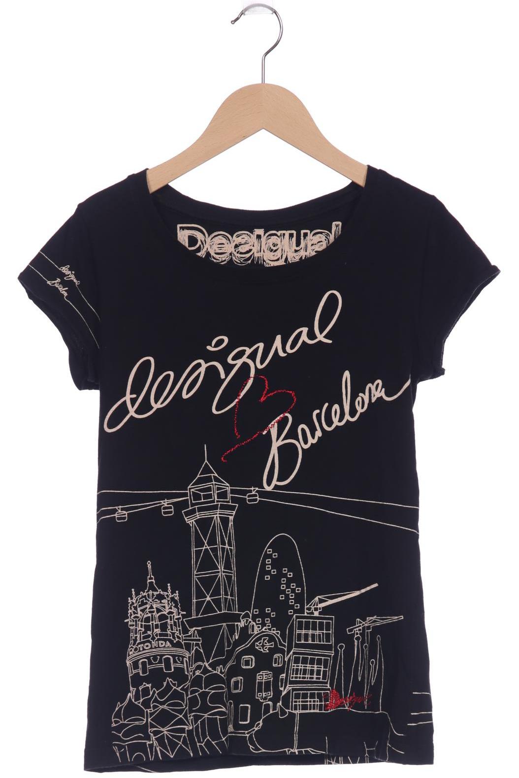 

Desigual Damen T-Shirt, schwarz, Gr. 36