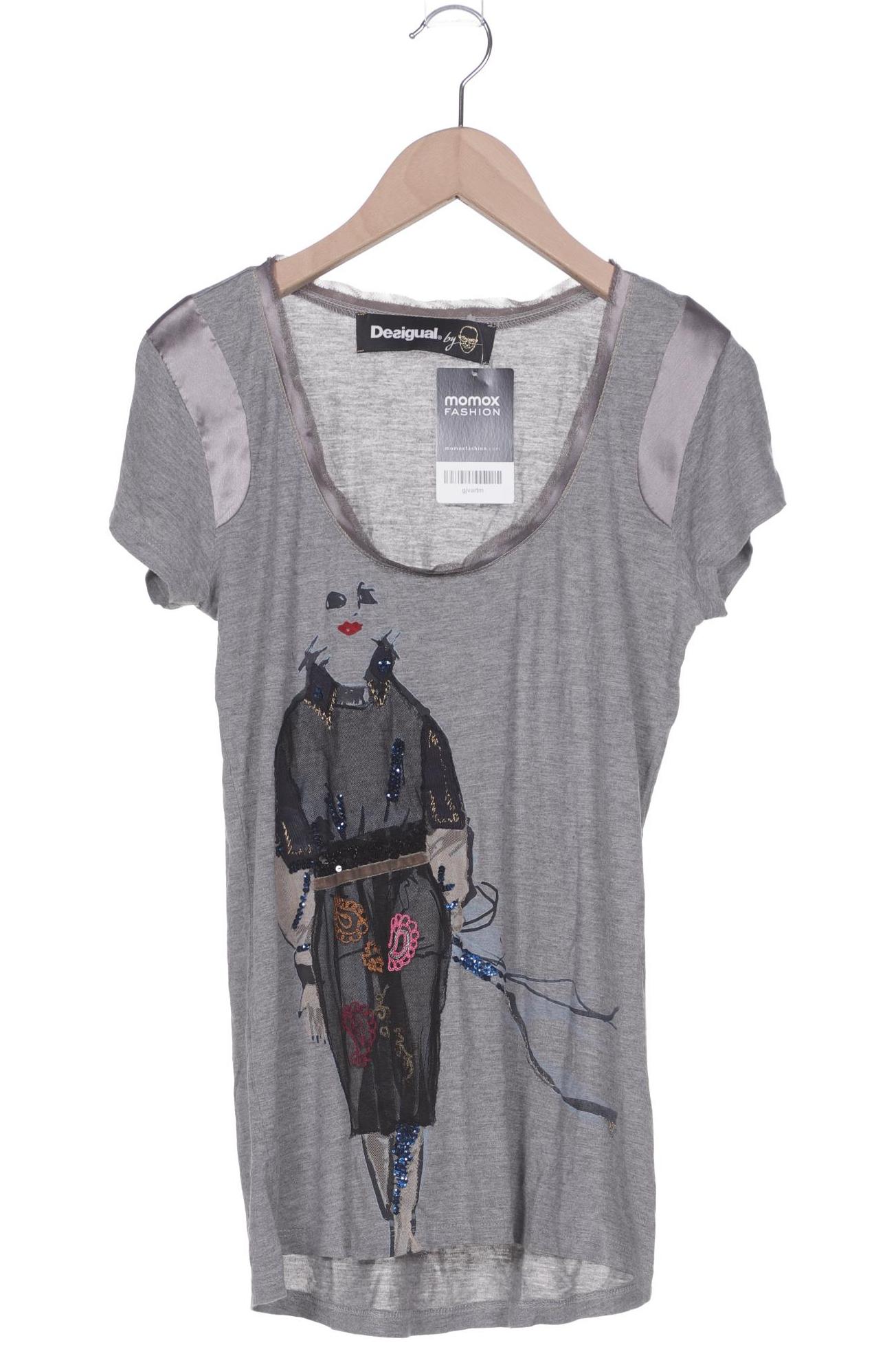 

Desigual Damen T-Shirt, grau, Gr. 36
