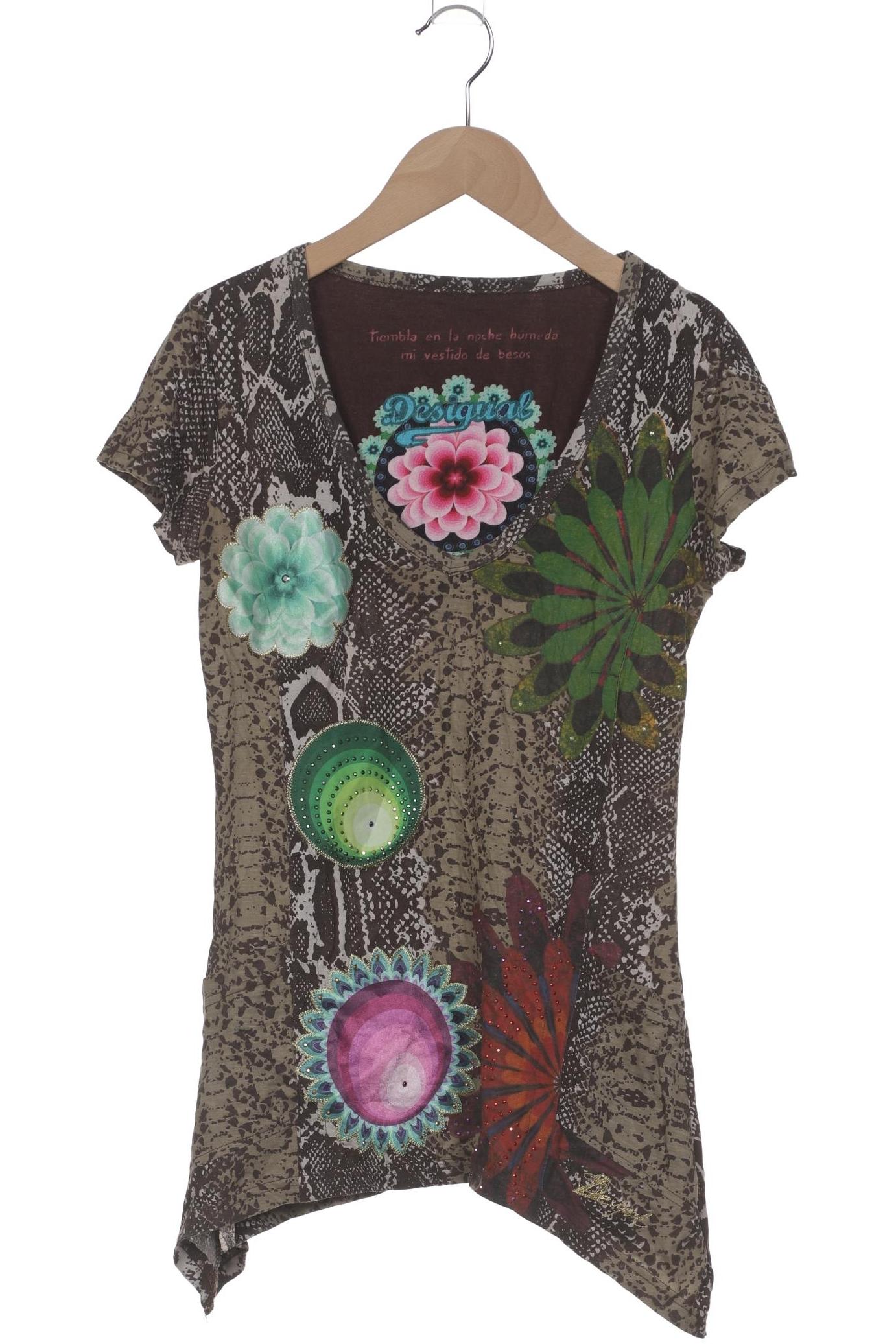 

Desigual Damen T-Shirt, braun, Gr. 34