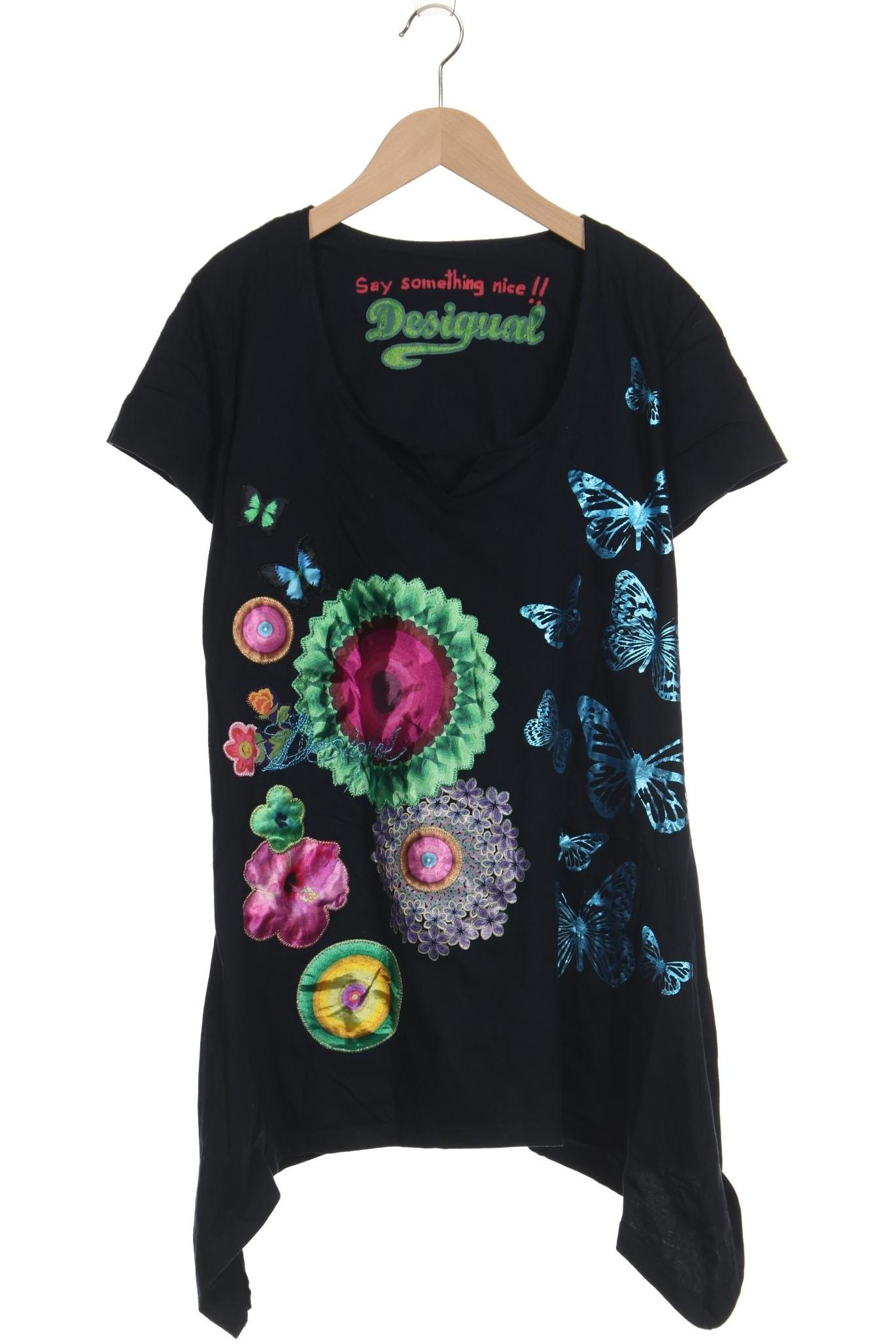 

Desigual Damen T-Shirt, schwarz, Gr. 42
