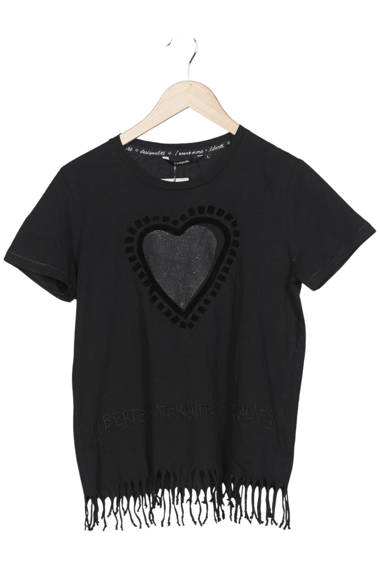 

Desigual Damen T-Shirt, schwarz, Gr. 42