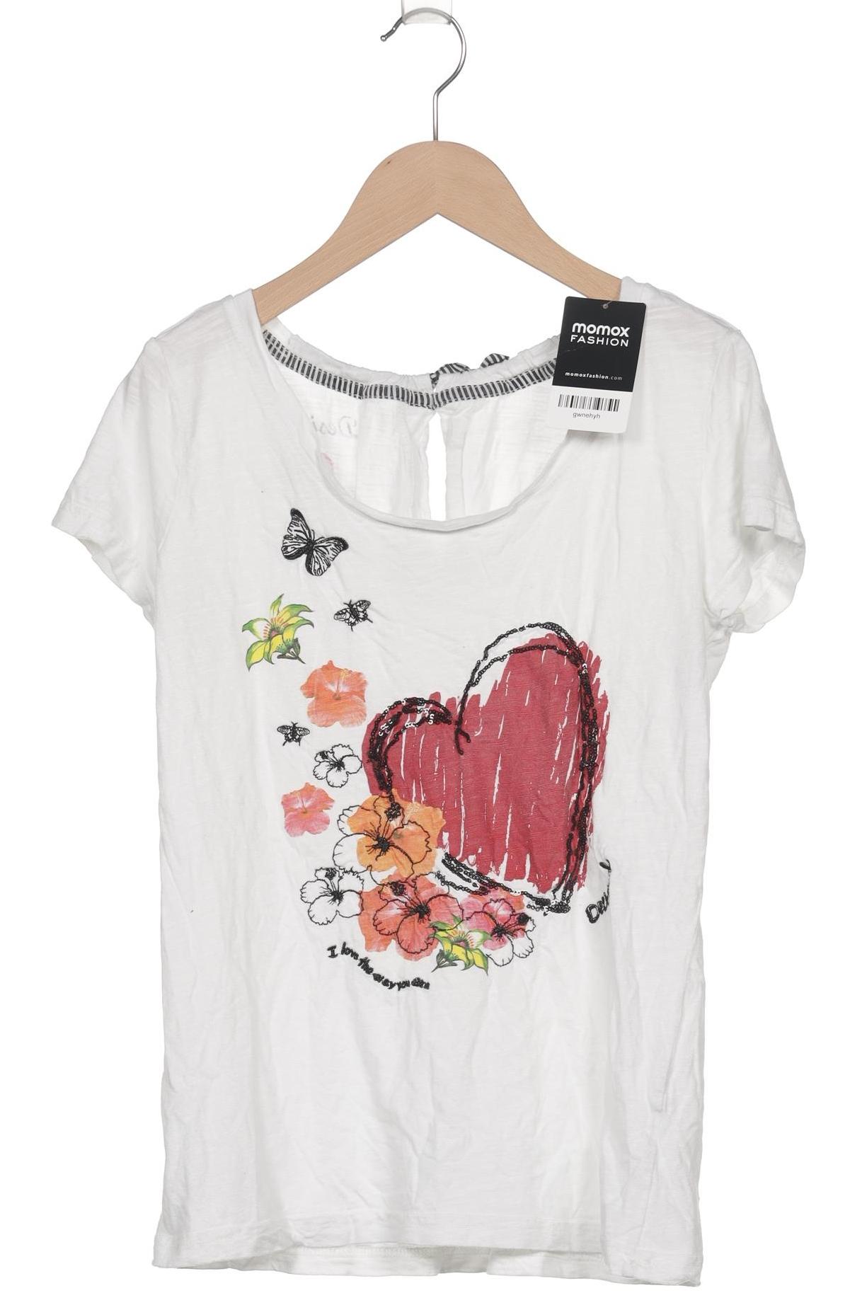 

Desigual Damen T-Shirt, weiß, Gr. 36