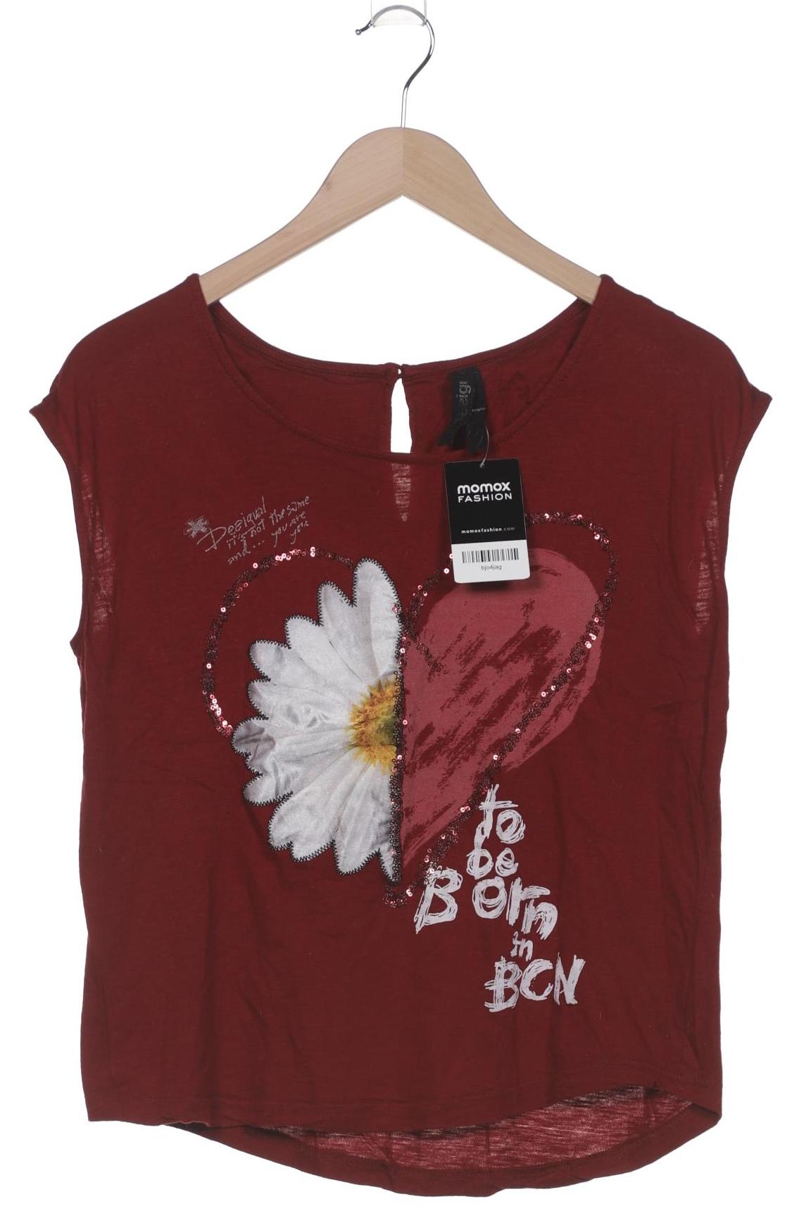 

Desigual Damen T-Shirt, bordeaux, Gr. 36