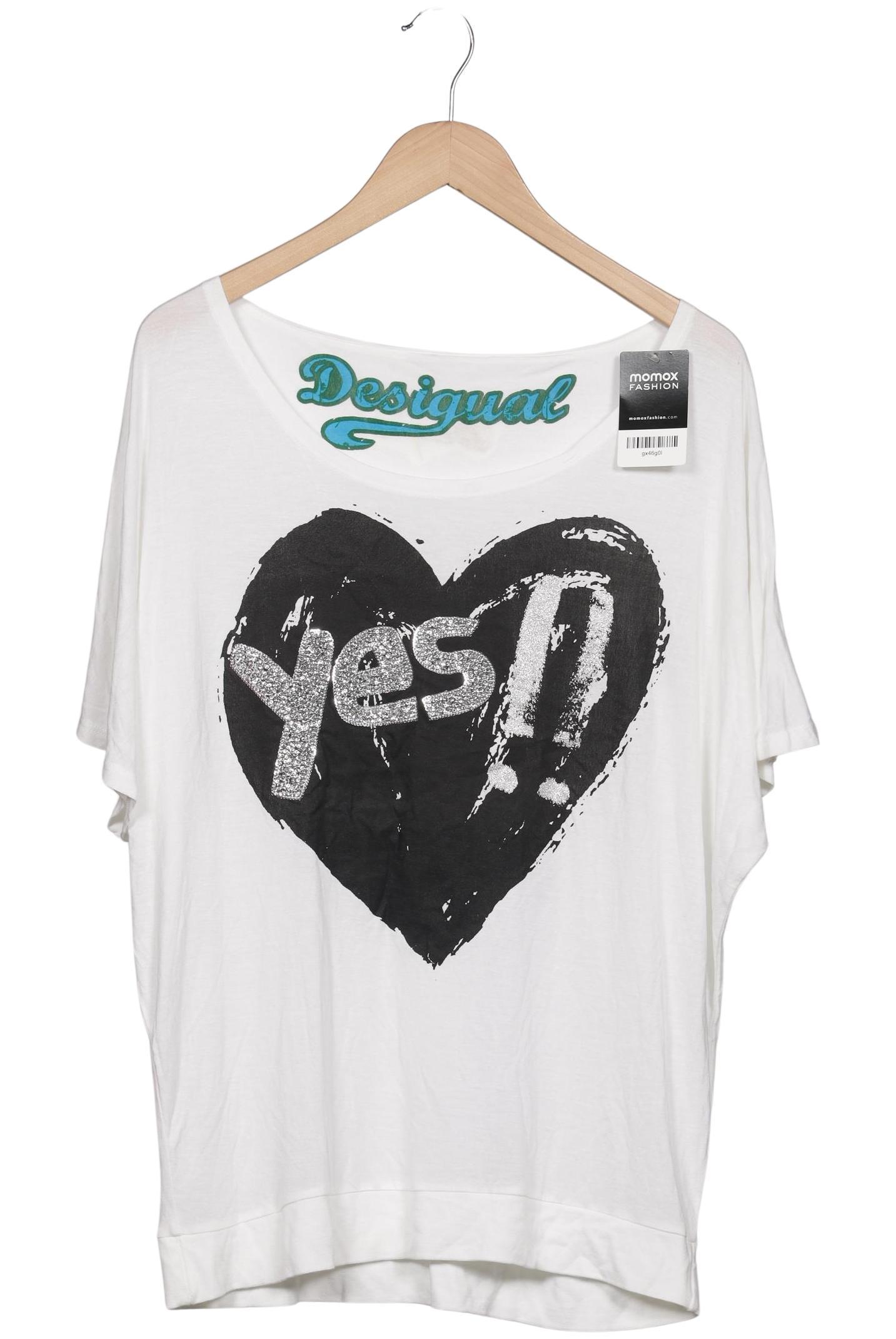

Desigual Damen T-Shirt, weiß, Gr. 42