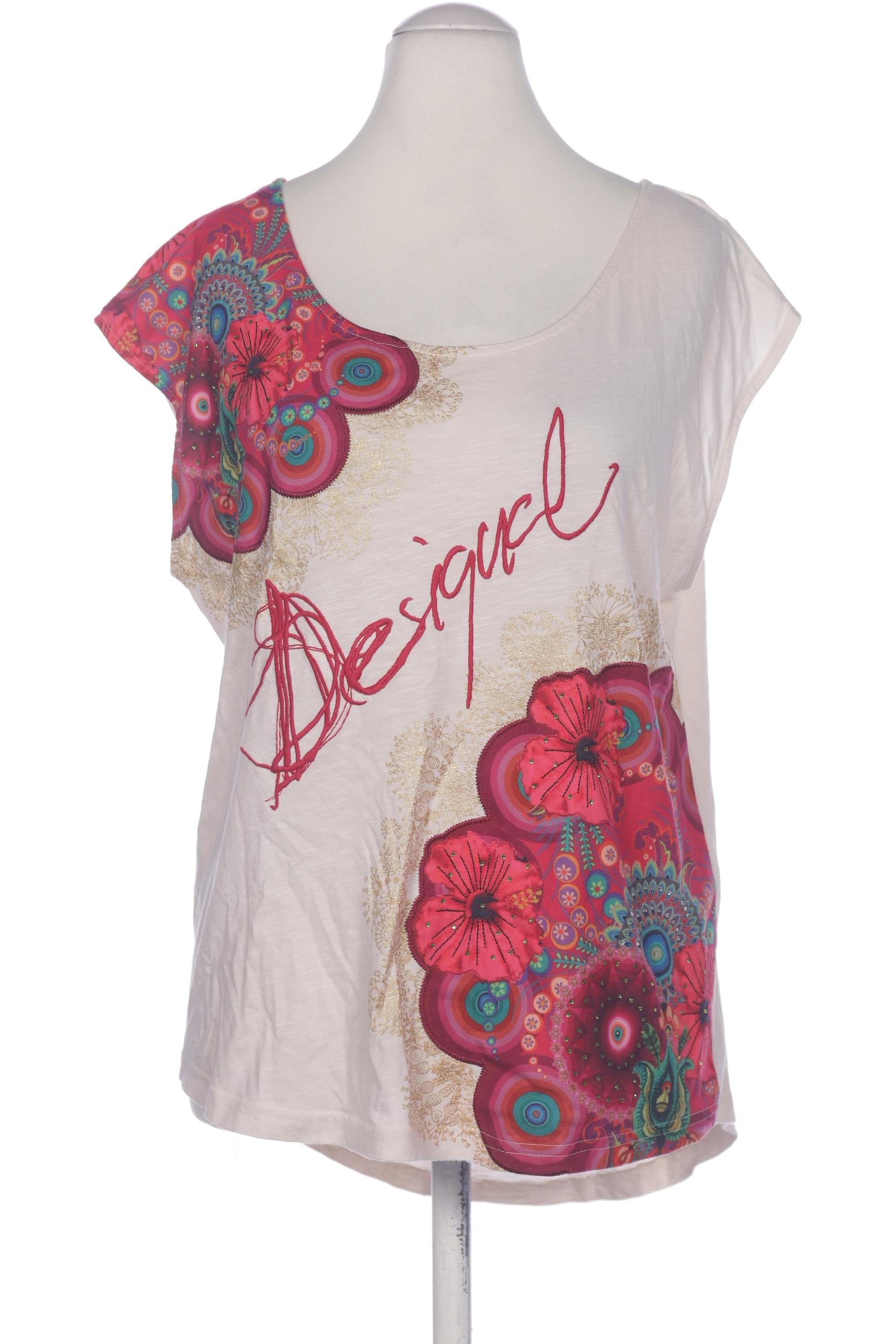 

Desigual Damen T-Shirt, cremeweiß, Gr. 38