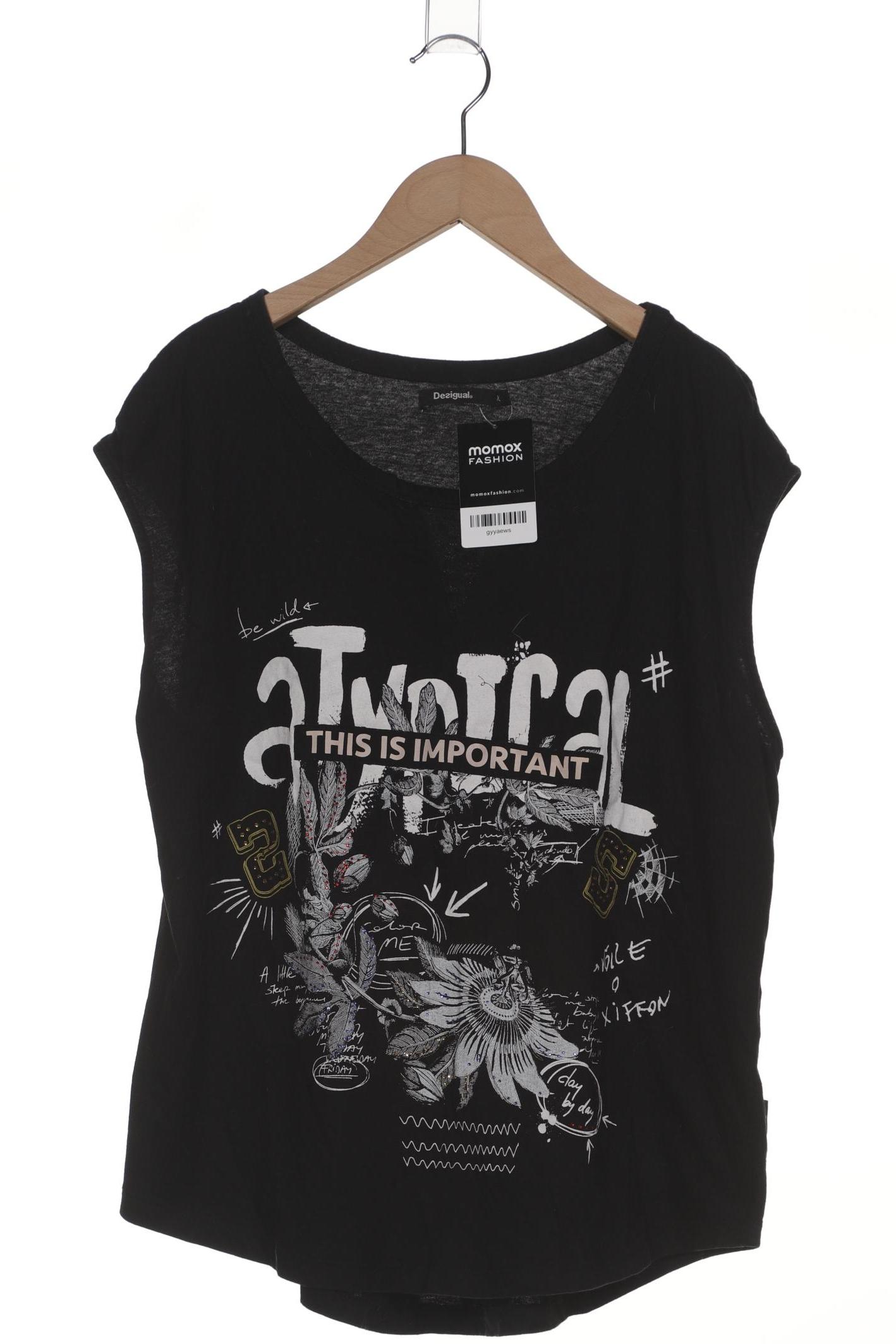 

Desigual Damen T-Shirt, schwarz, Gr. 44