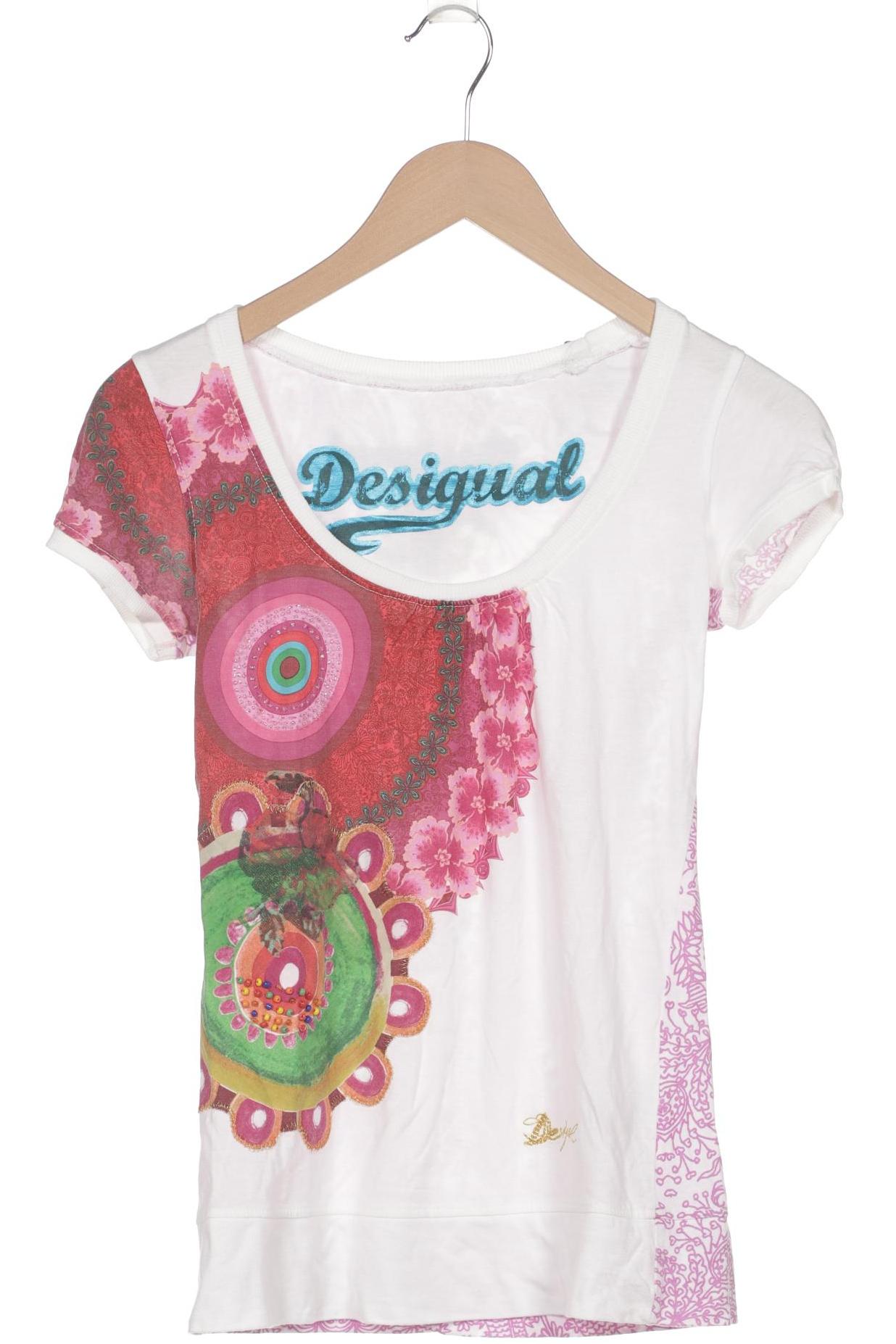 

Desigual Damen T-Shirt, weiß, Gr. 34