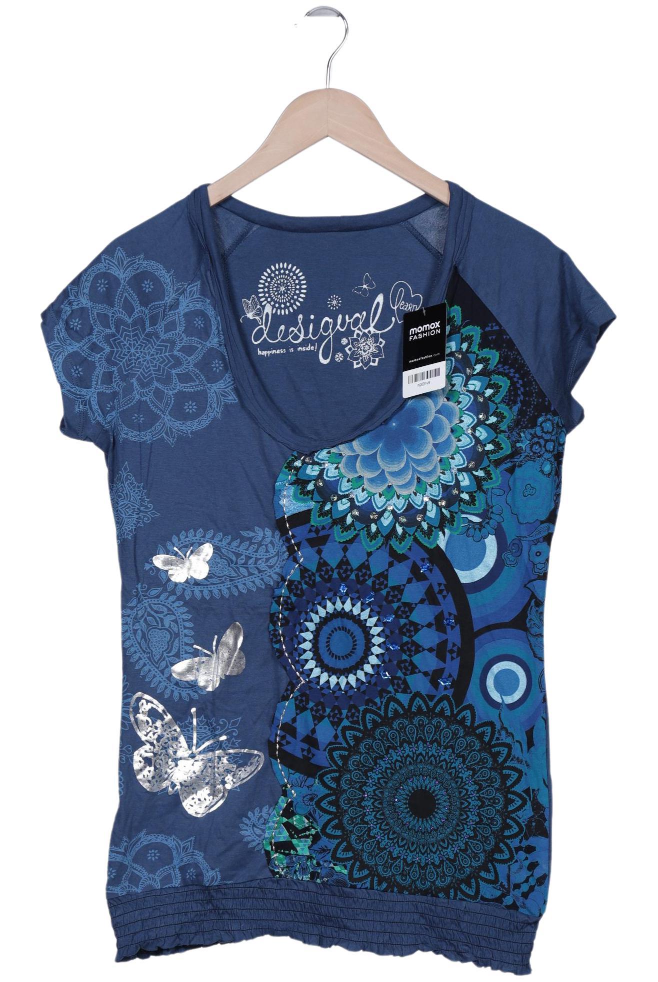 

Desigual Damen T-Shirt, blau, Gr. 44