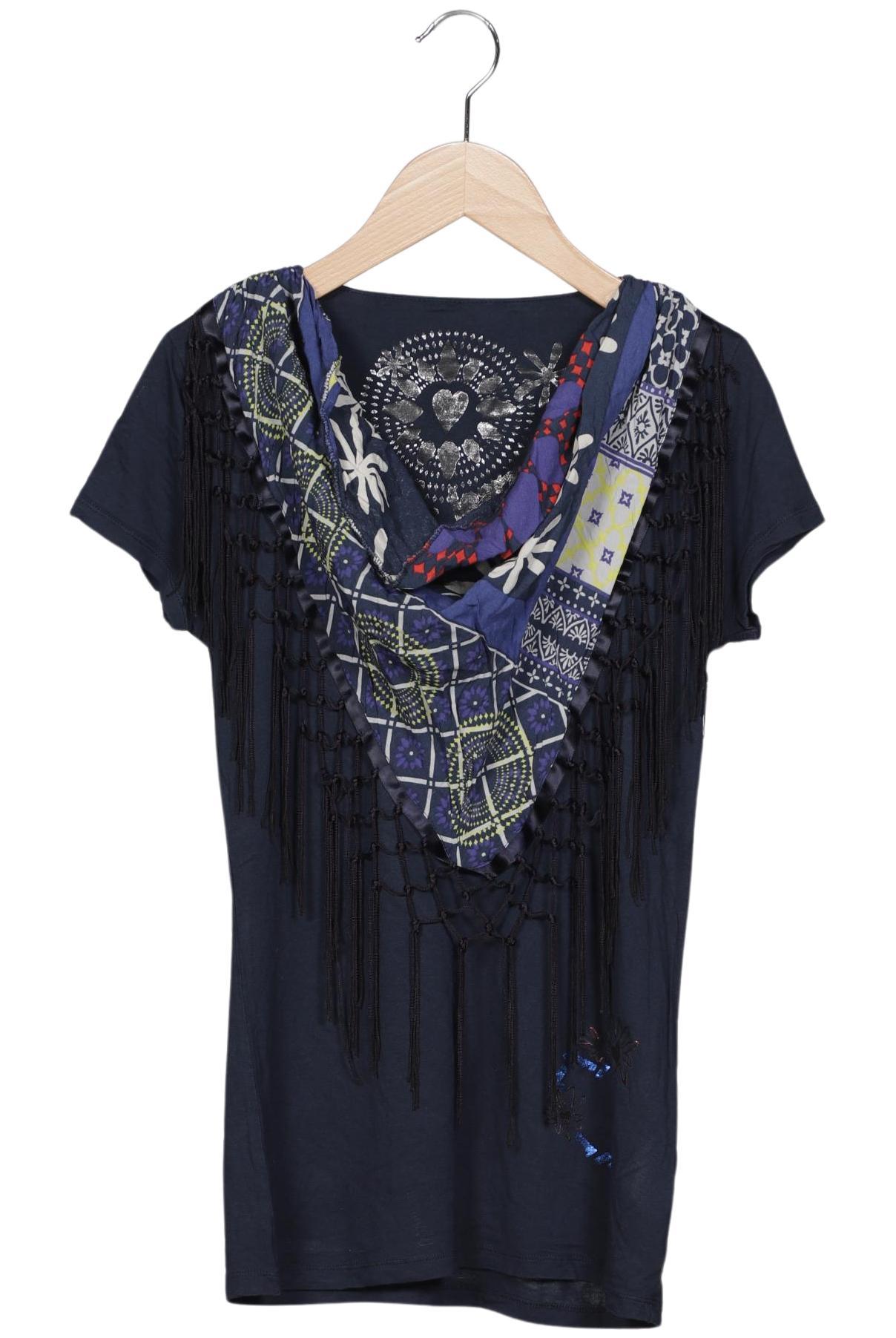 

Desigual Damen T-Shirt, marineblau, Gr. 34