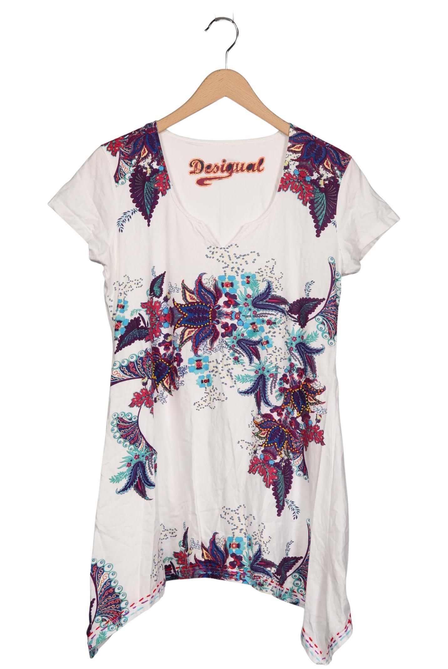 

Desigual Damen T-Shirt, weiß, Gr. 42