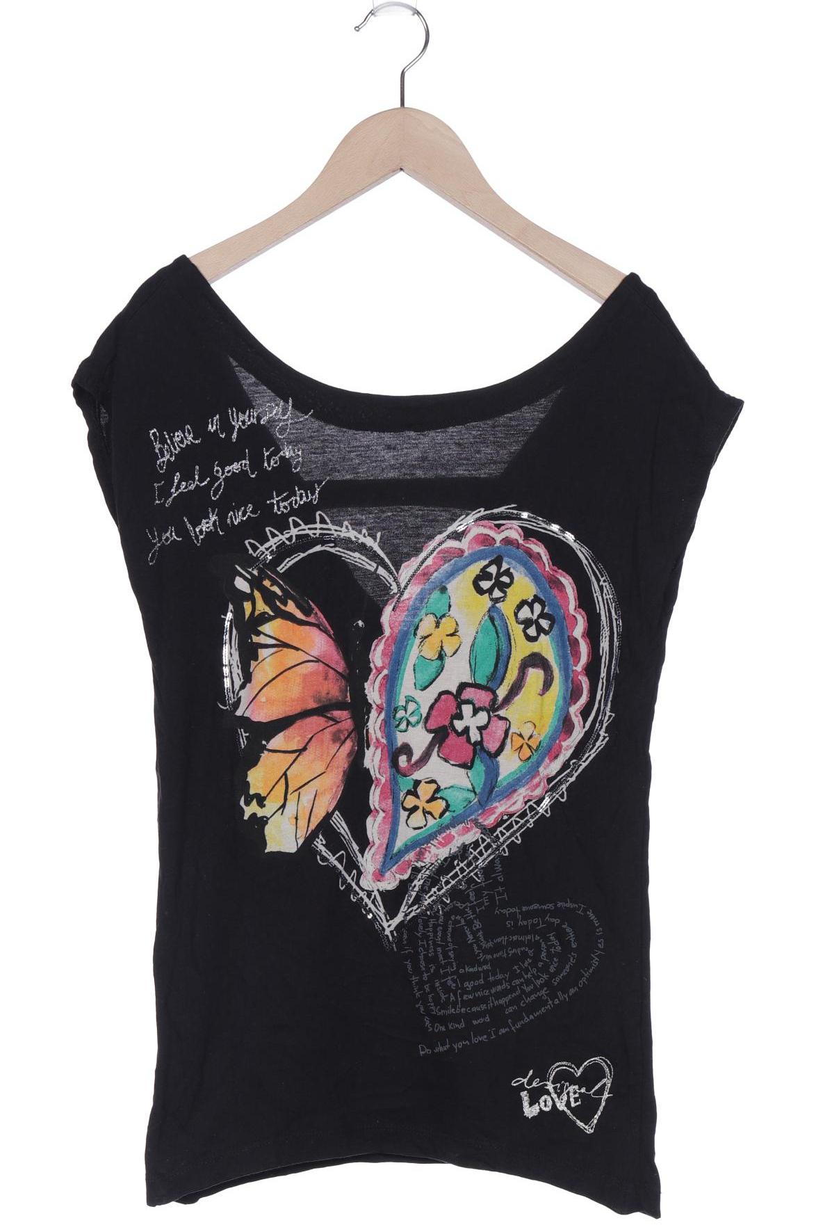 

Desigual Damen T-Shirt, schwarz, Gr. 34