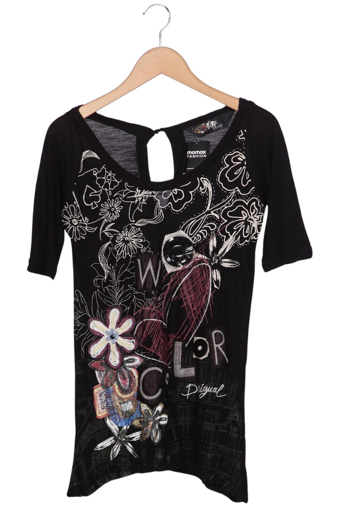 

Desigual Damen T-Shirt, schwarz, Gr. 38