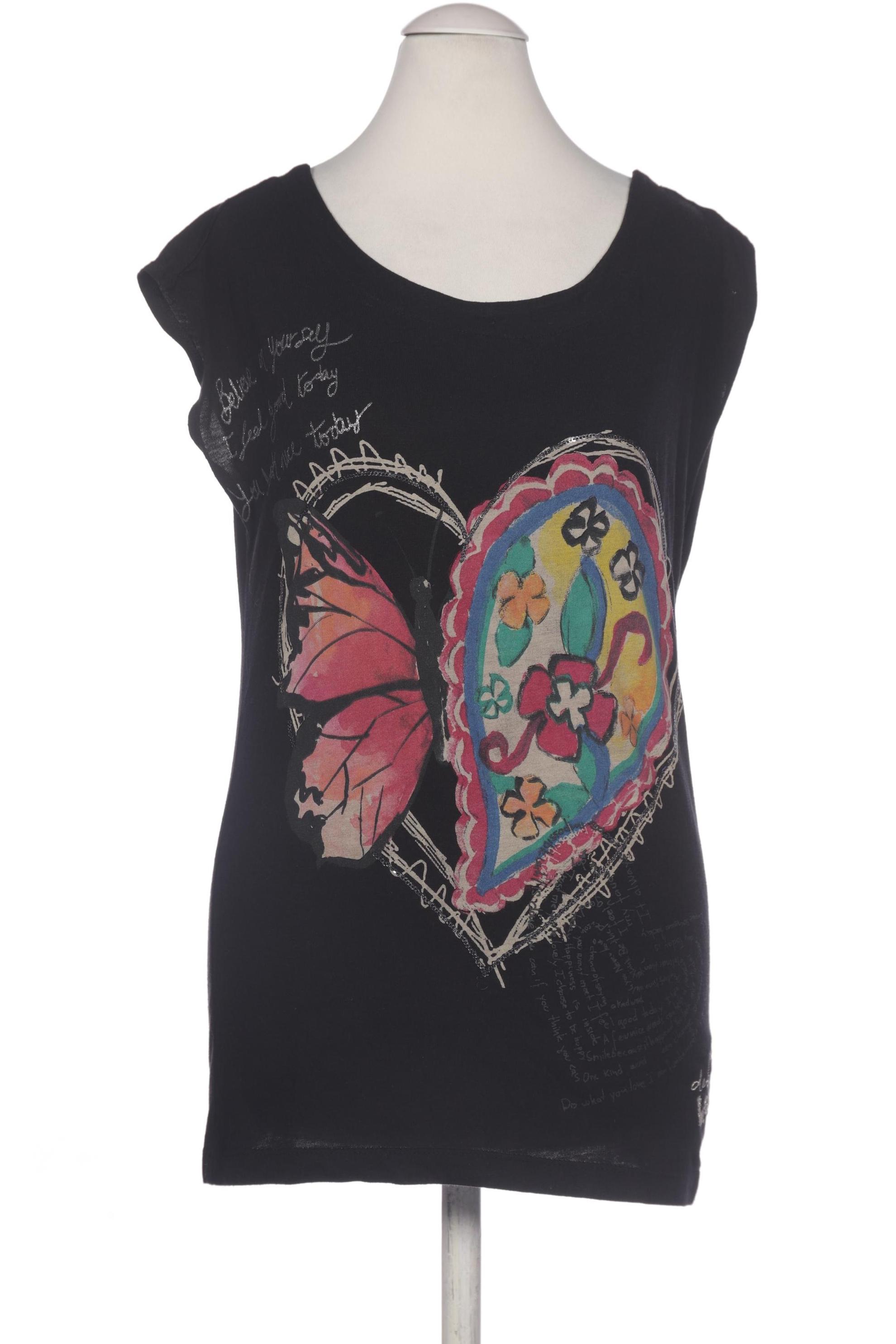 

Desigual Damen T-Shirt, schwarz, Gr. 34