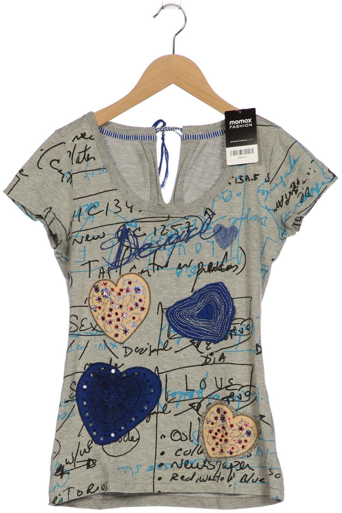 

Desigual Damen T-Shirt, grau, Gr. 36