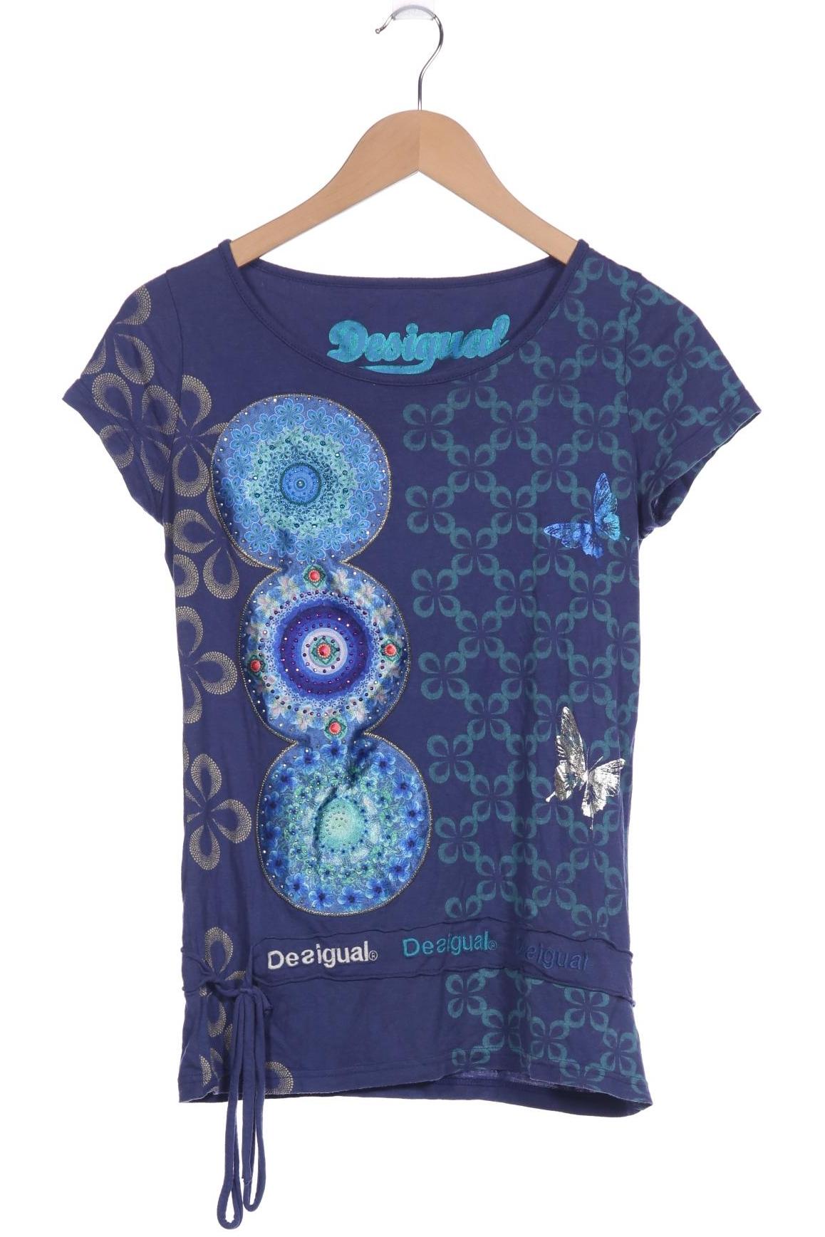 

Desigual Damen T-Shirt, marineblau, Gr. 36