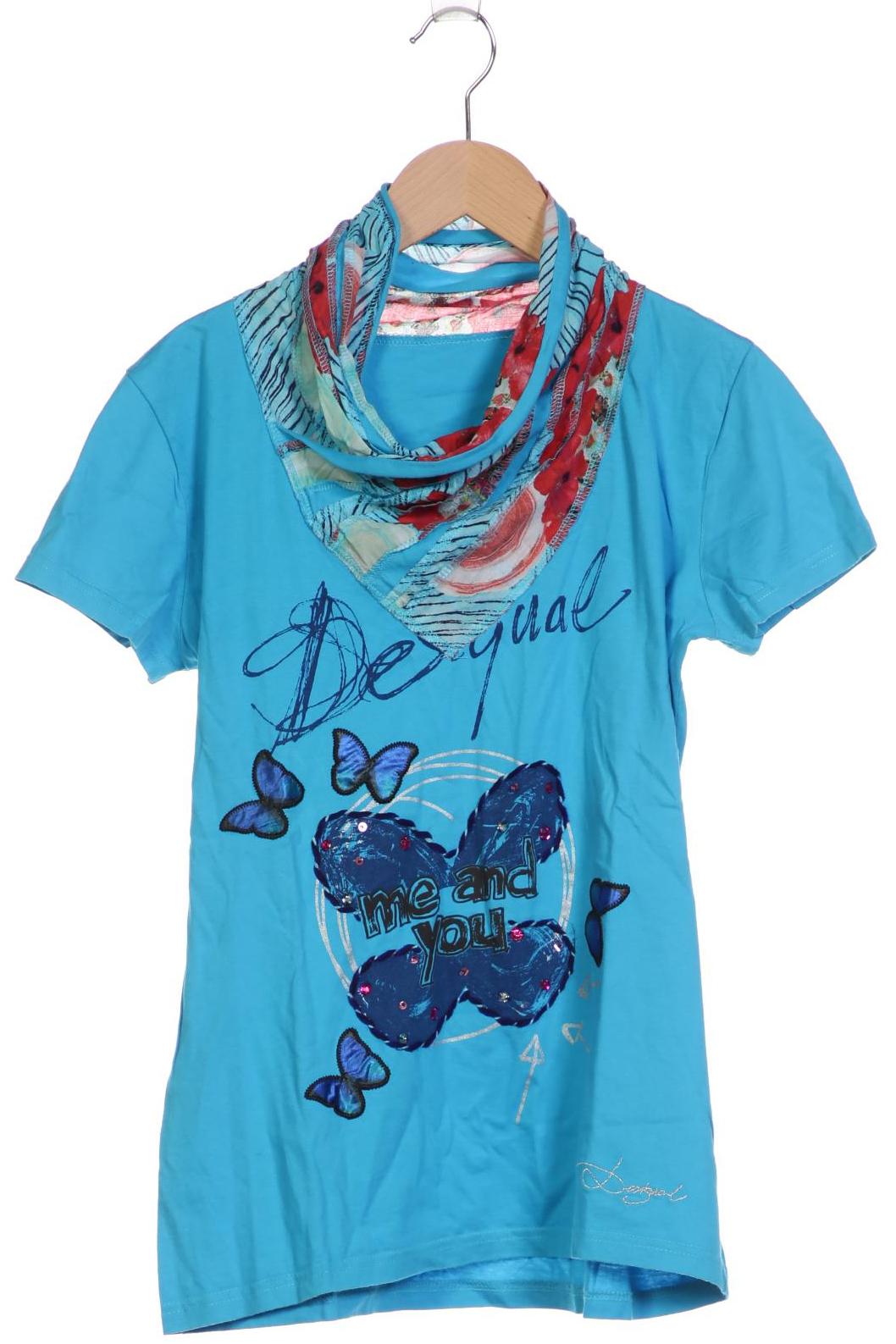 

Desigual Damen T-Shirt, blau, Gr. 42