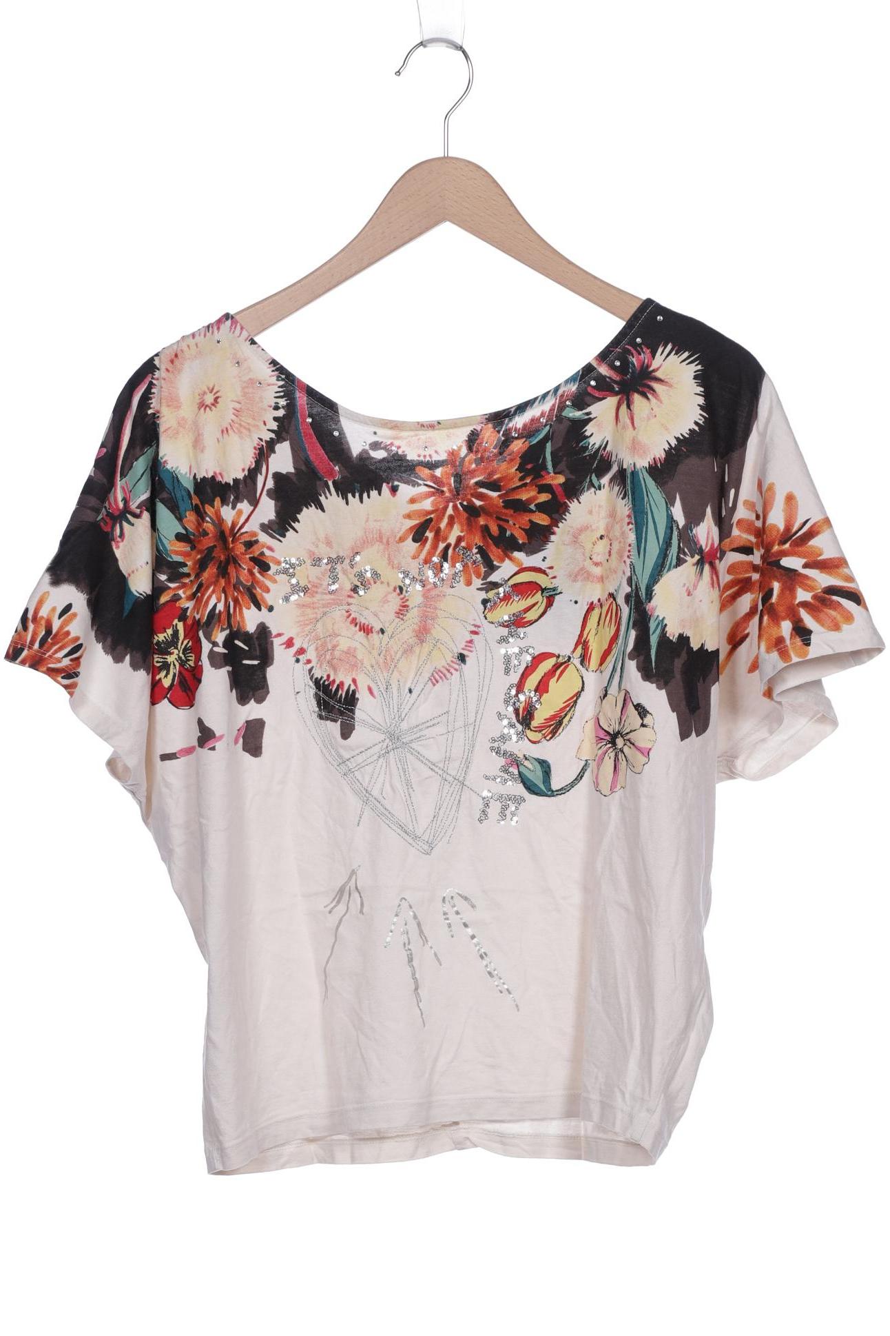 

Desigual Damen T-Shirt, cremeweiß, Gr. 38