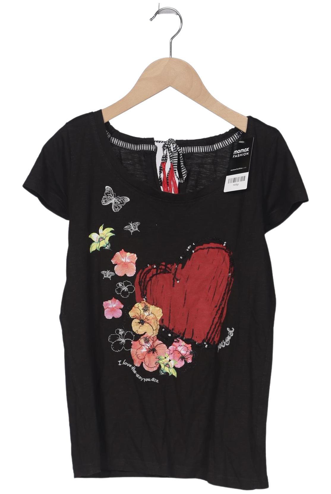 

Desigual Damen T-Shirt, schwarz, Gr. 38