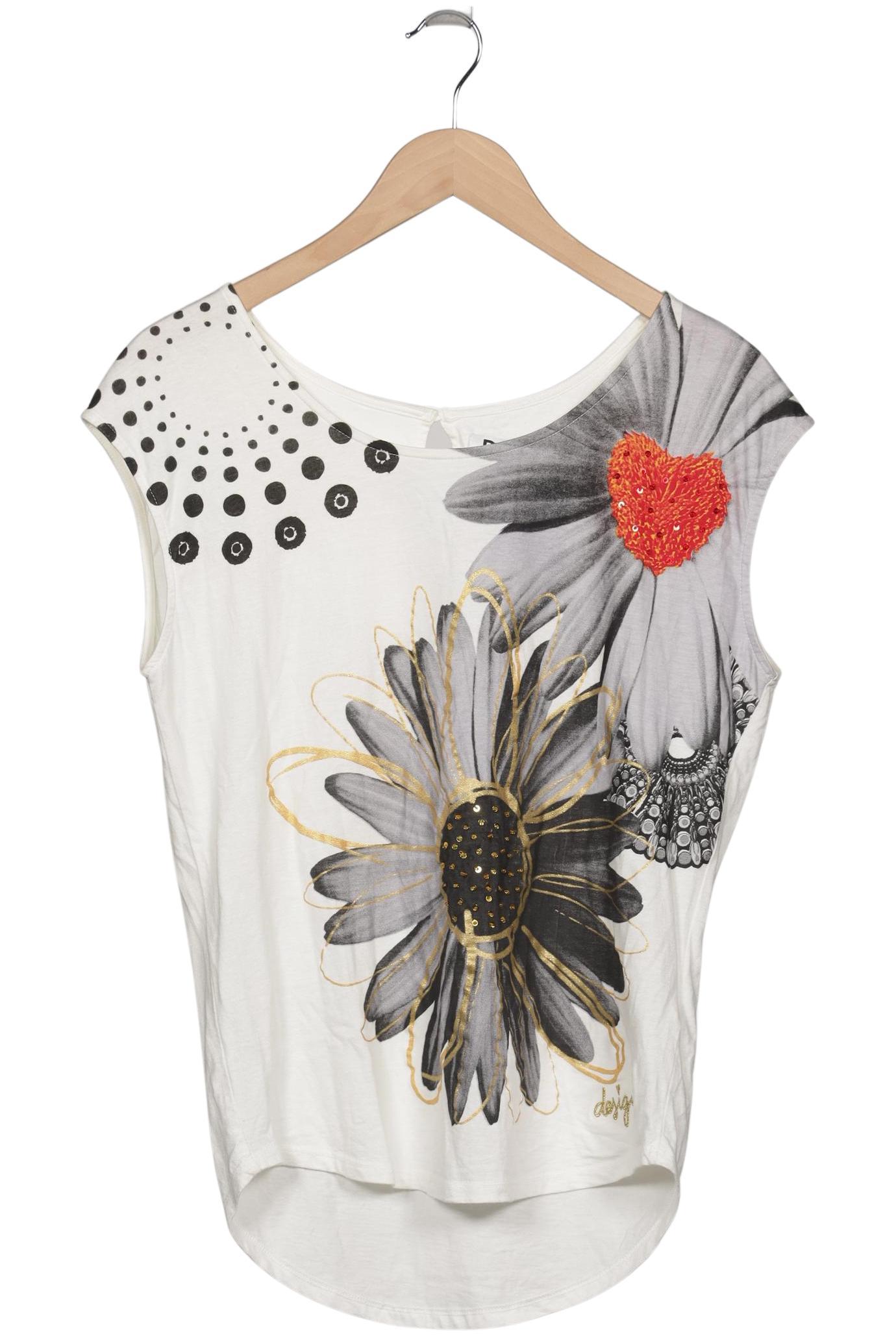 

Desigual Damen T-Shirt, weiß, Gr. 36