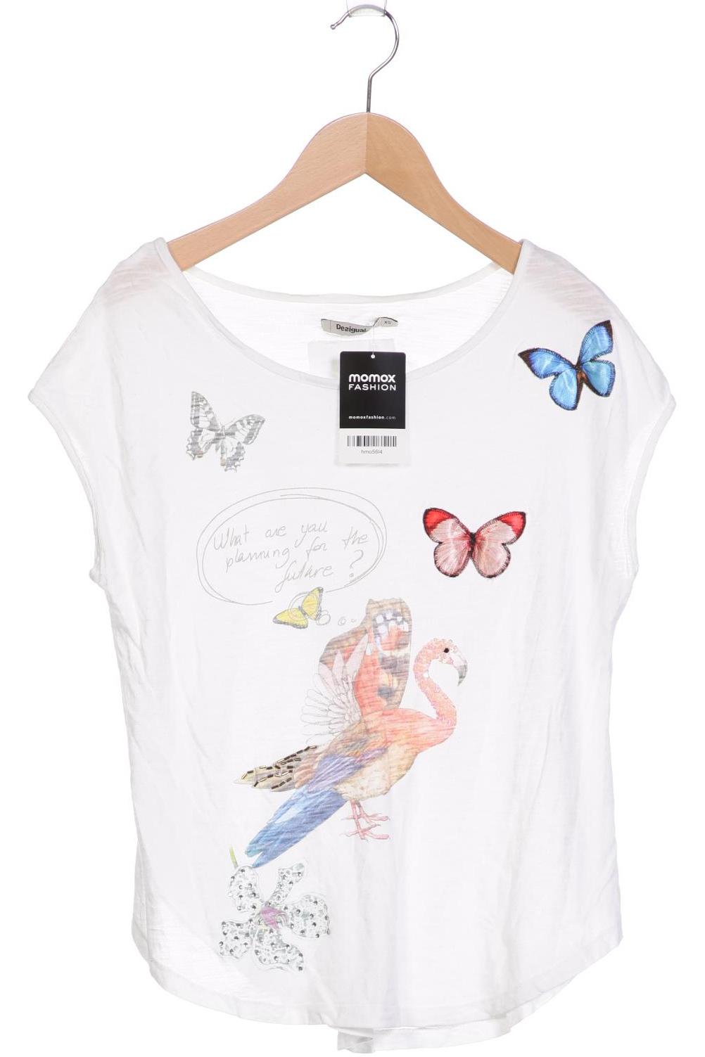 

Desigual Damen T-Shirt, weiß, Gr. 34