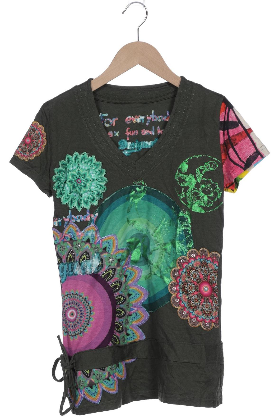 

Desigual Damen T-Shirt, grün, Gr. 36