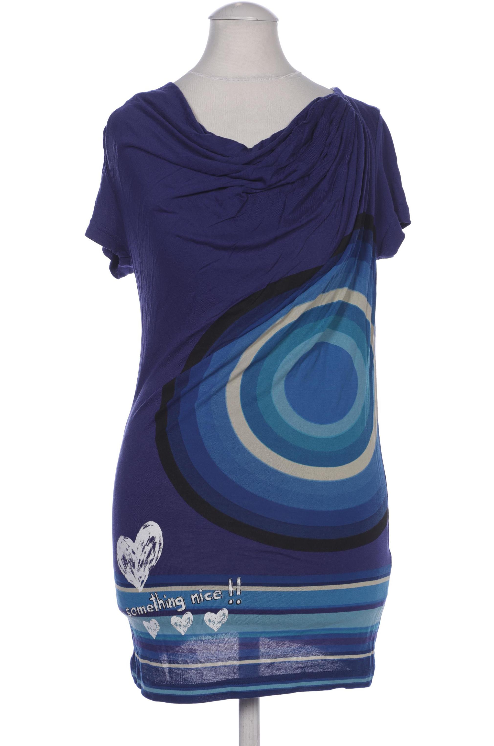 

Desigual Damen T-Shirt, blau, Gr. 34