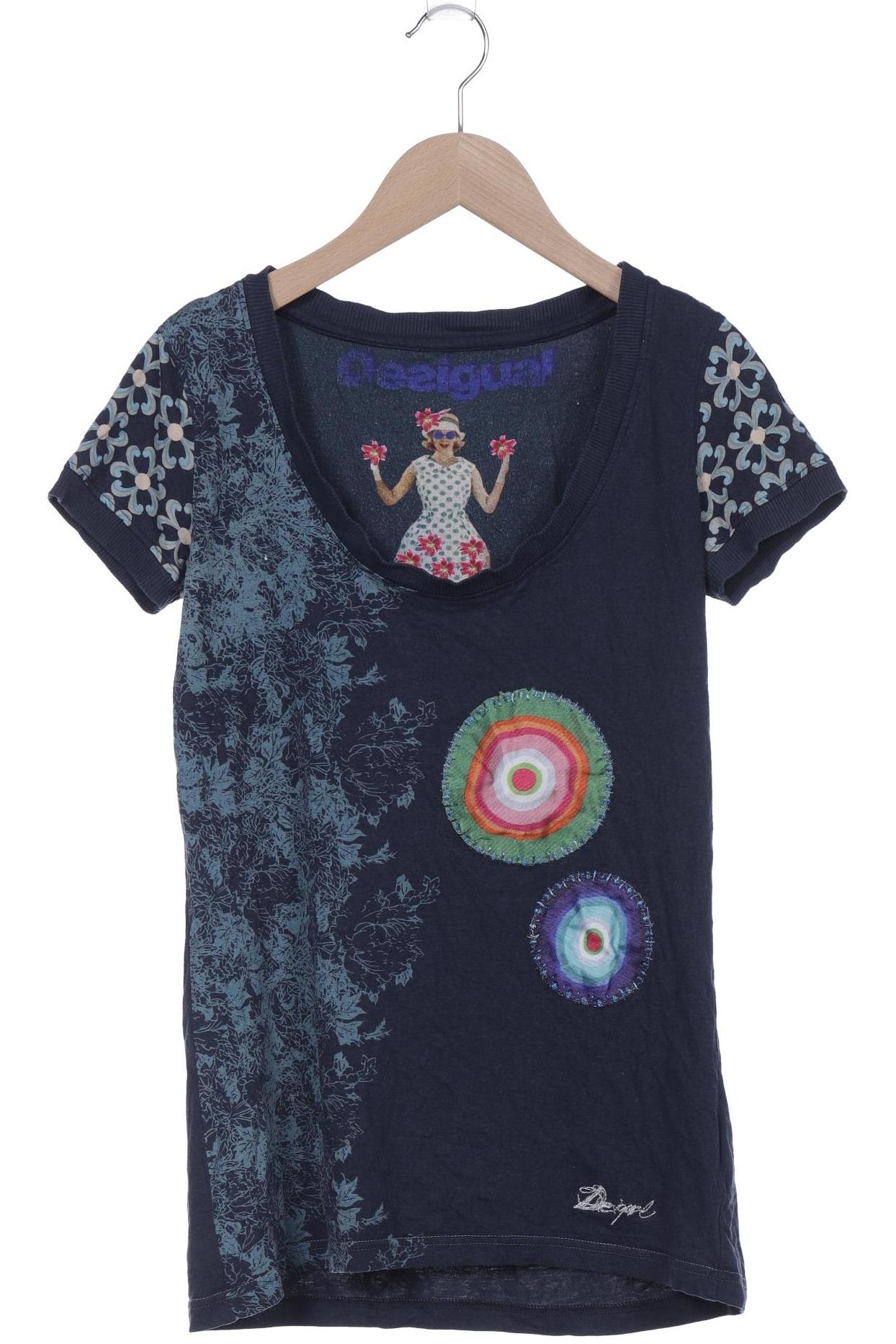 

Desigual Damen T-Shirt, marineblau, Gr. 38